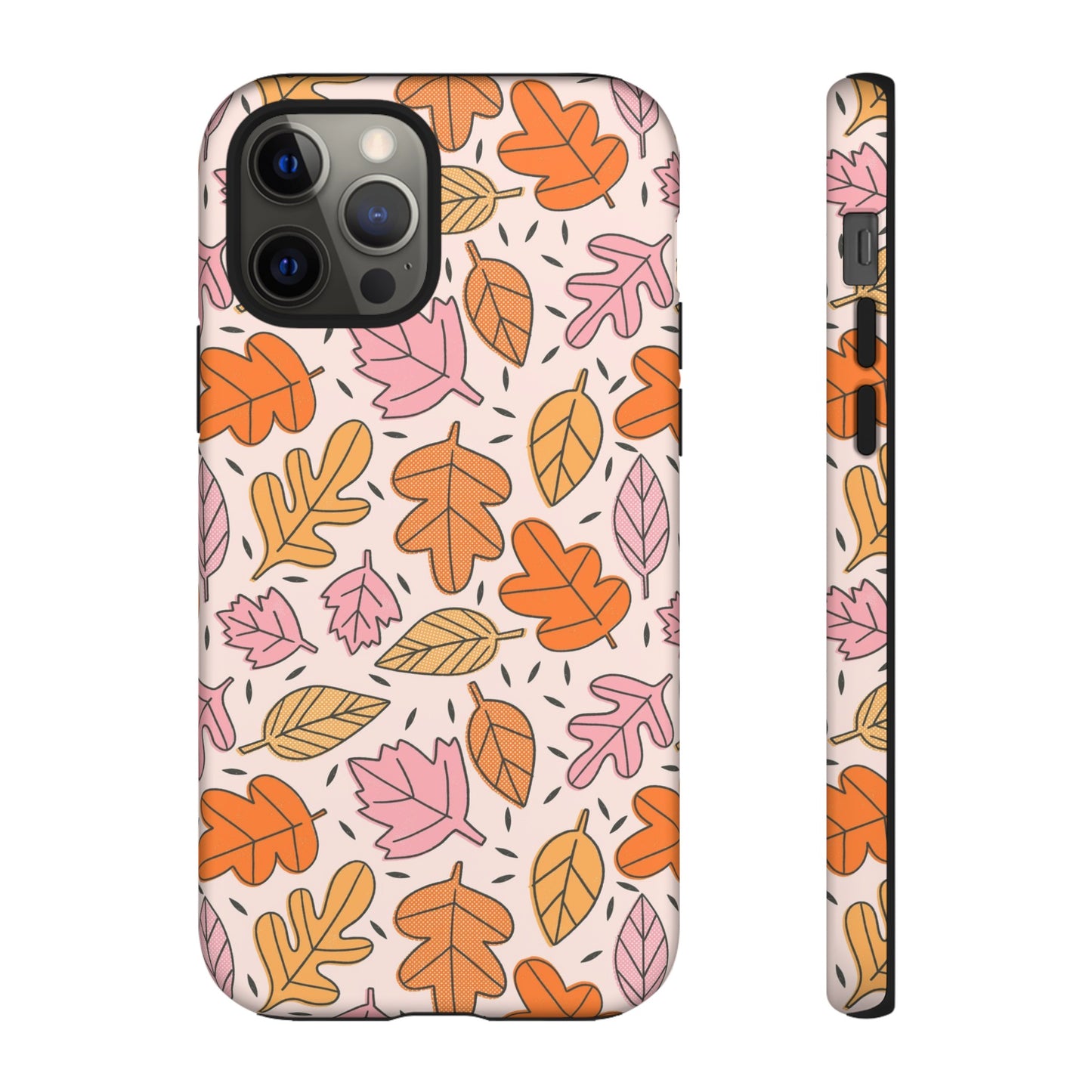 Doodled Fall Leaves - iPhone Case