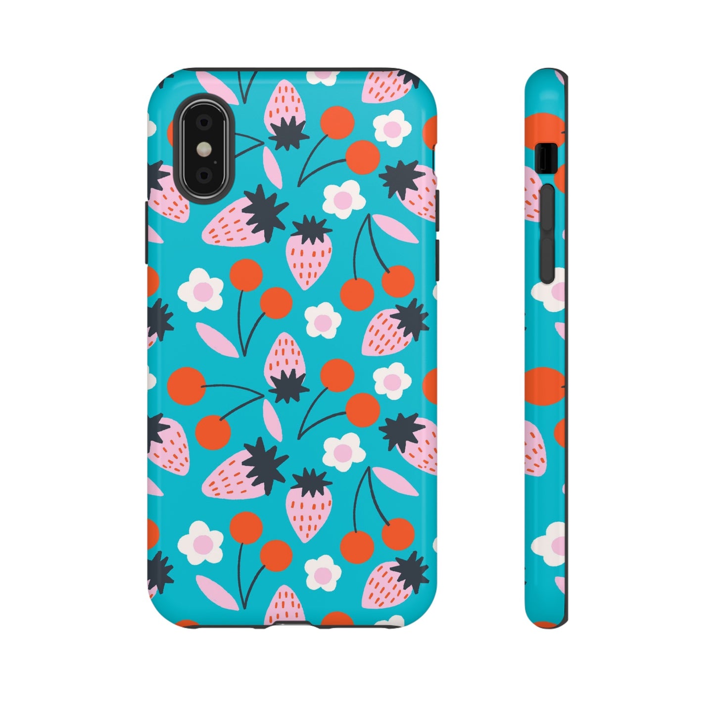 Summer Berries Blue - iPhone Case