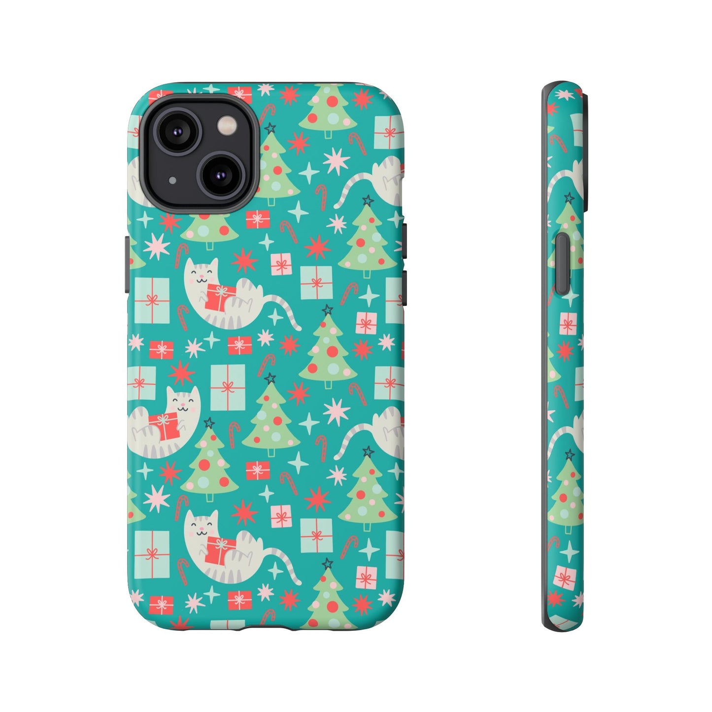 Cats With Christmas Gifts - iPhone Case