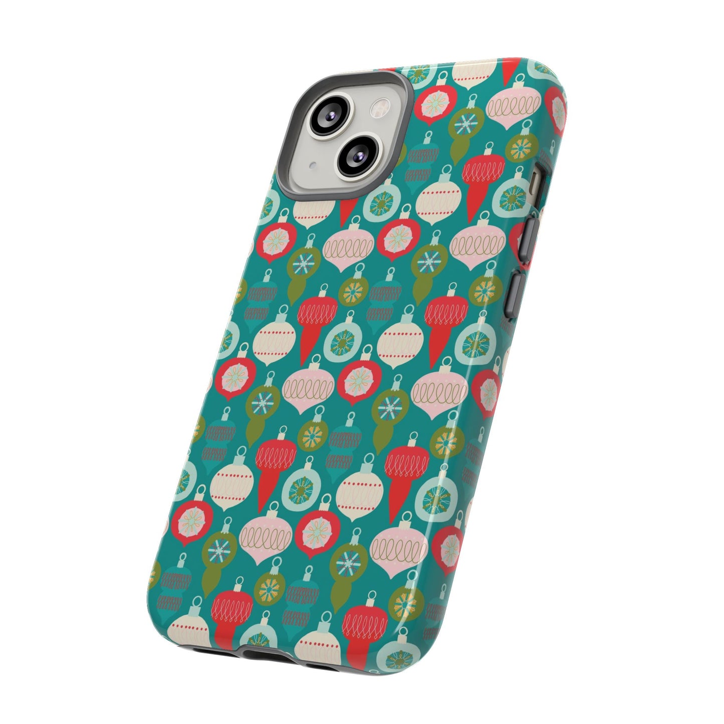 Christmas Ornaments - Green - iPhone Case