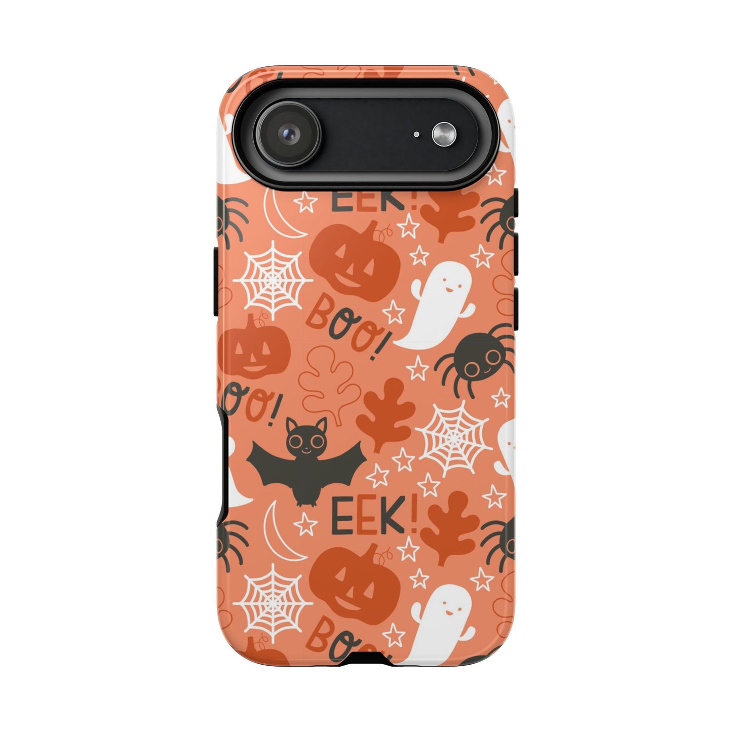 Halloween Doodles - Orange - iPhone Case