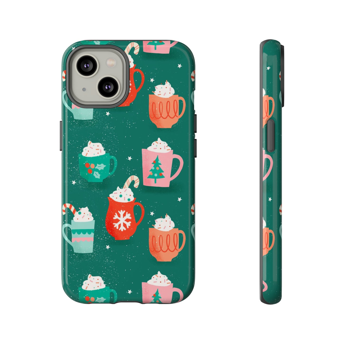 Christmas Coffee Cups - iPhone Case