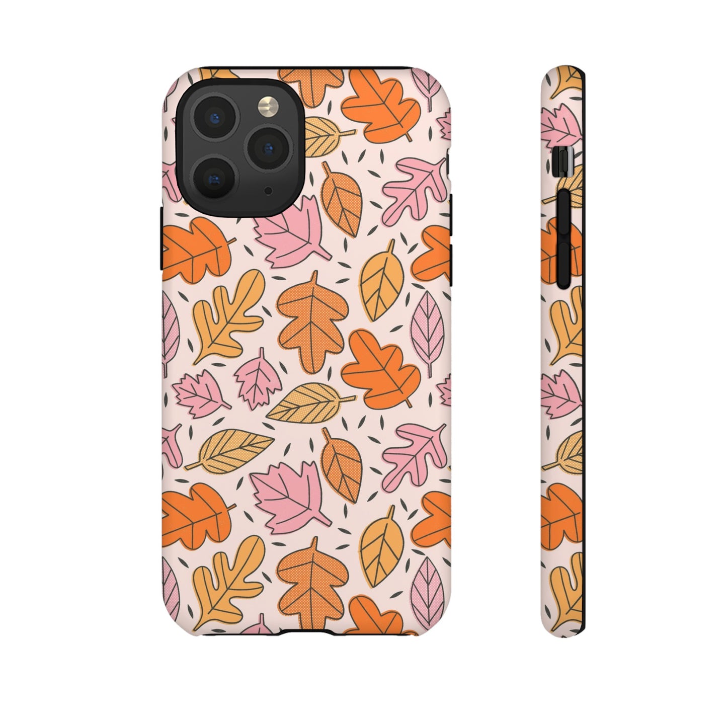 Doodled Fall Leaves - iPhone Case