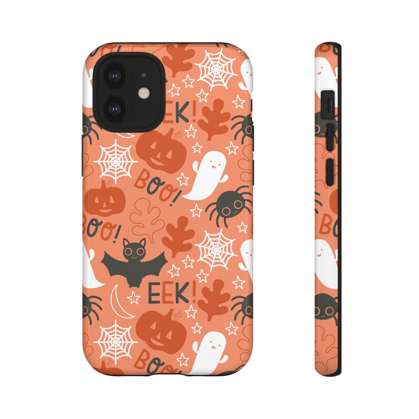 Halloween Doodles - Orange - iPhone Case