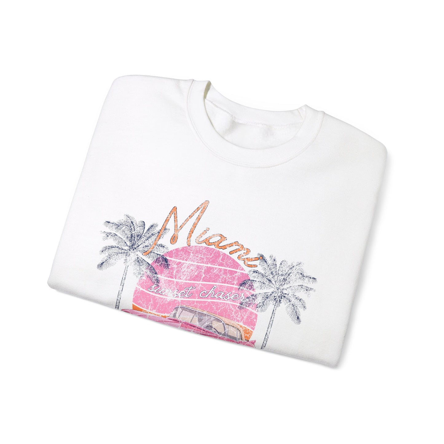 Miami Florida Car - Cute Retro Sweatshirt