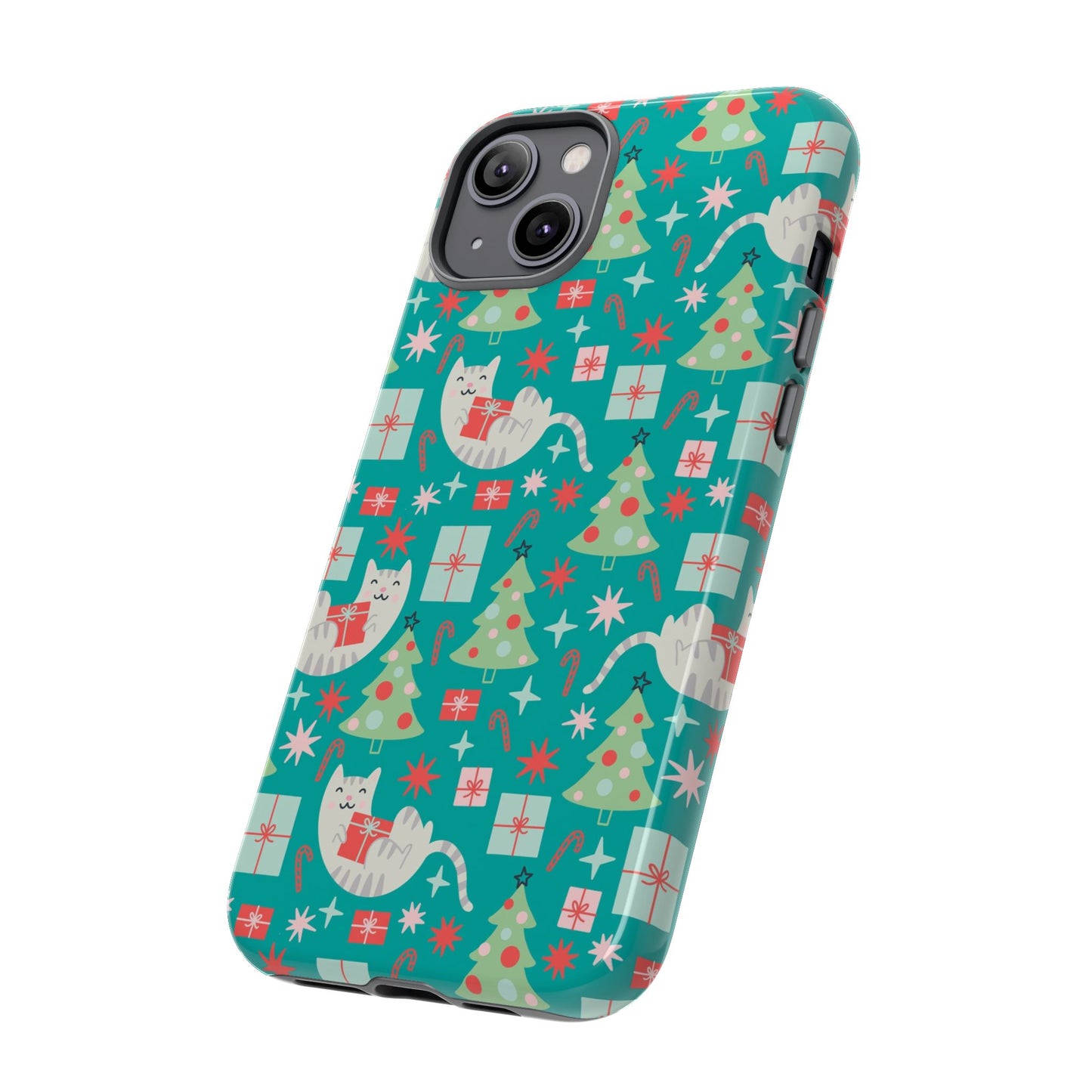 Cats With Christmas Gifts - iPhone Case