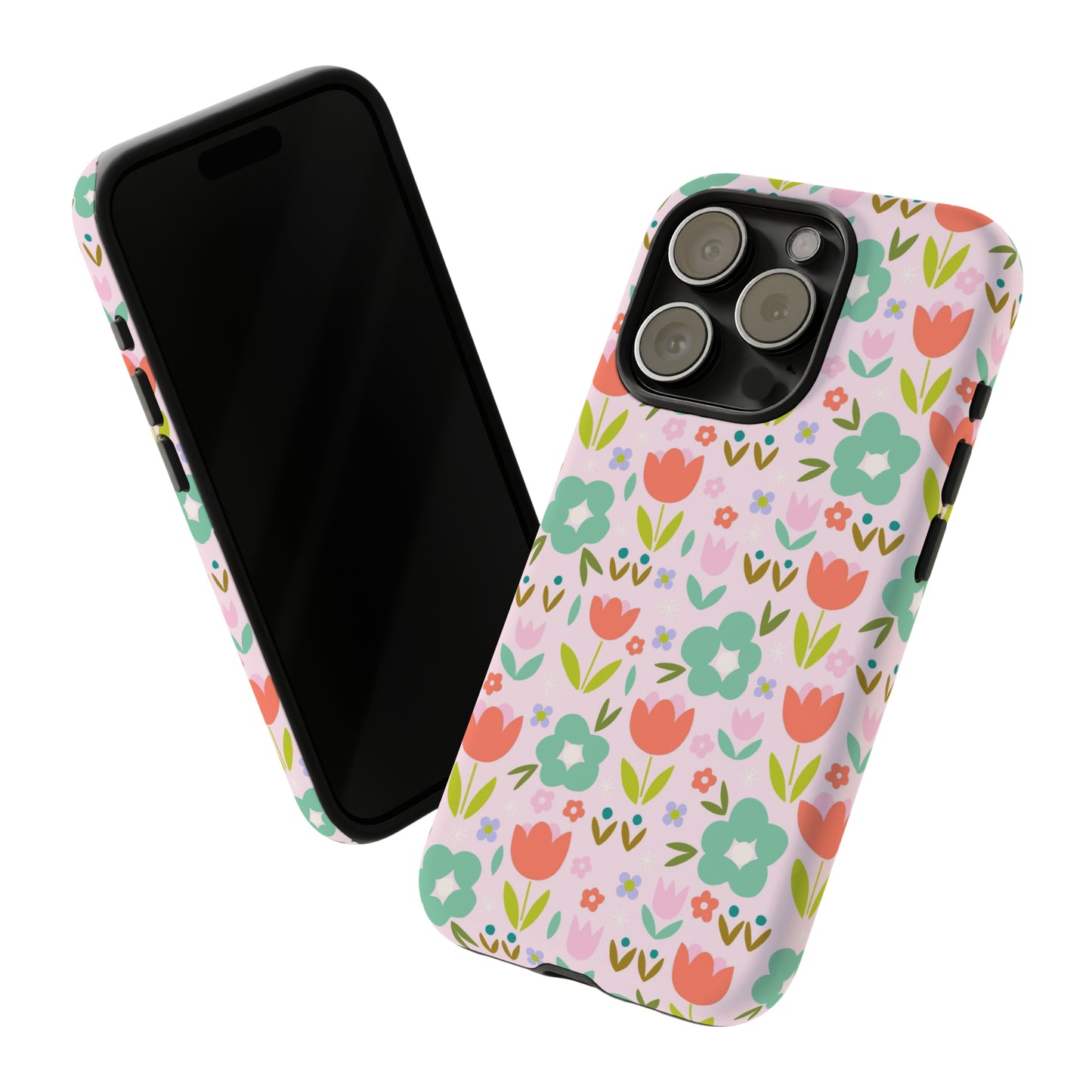 Mod Pink Flowers - iPhone Case