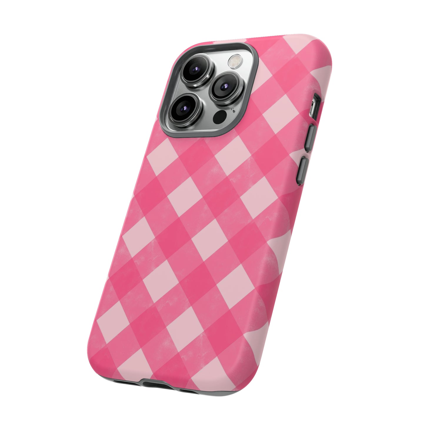 Pink Gingham iPhone Case