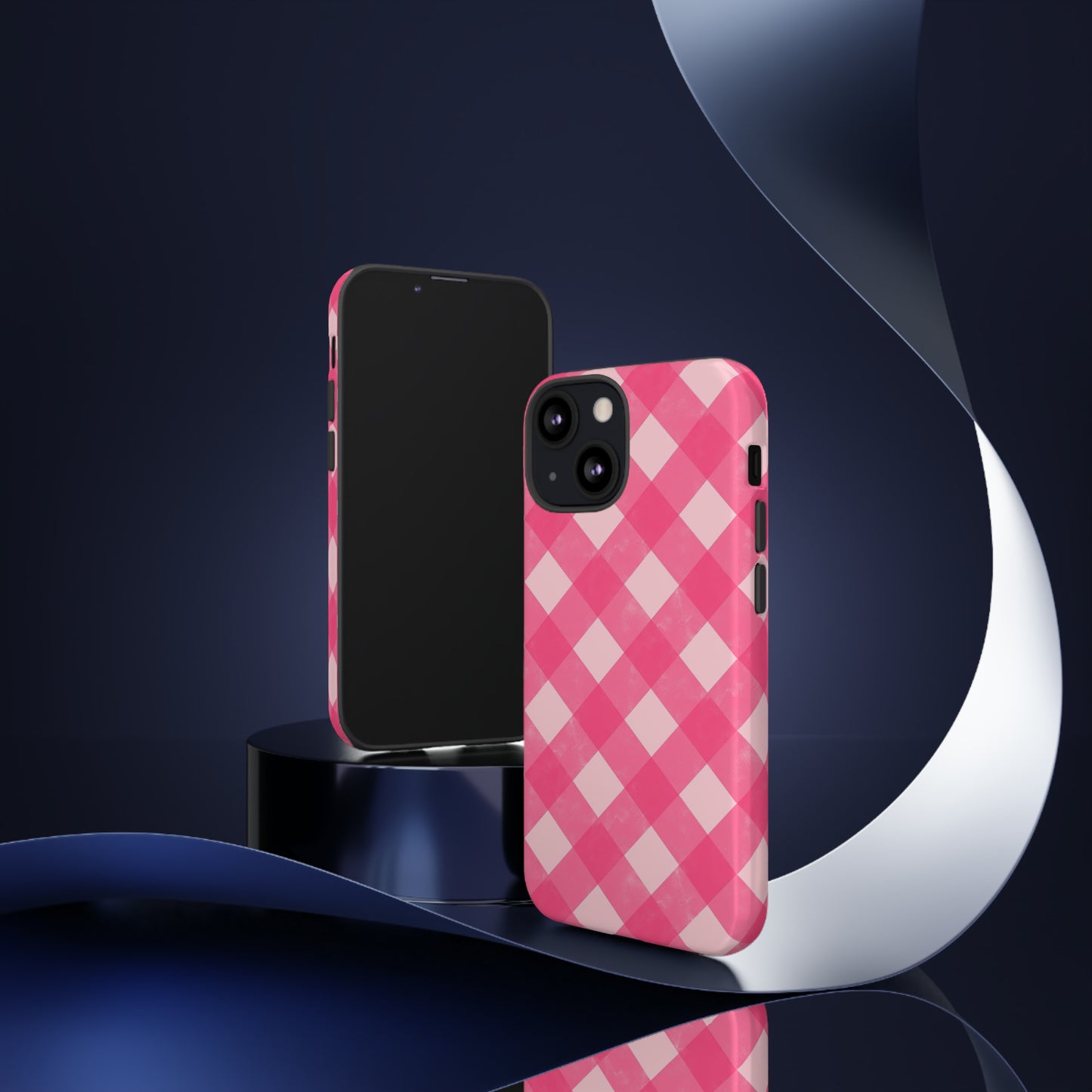 Pink Gingham iPhone Case