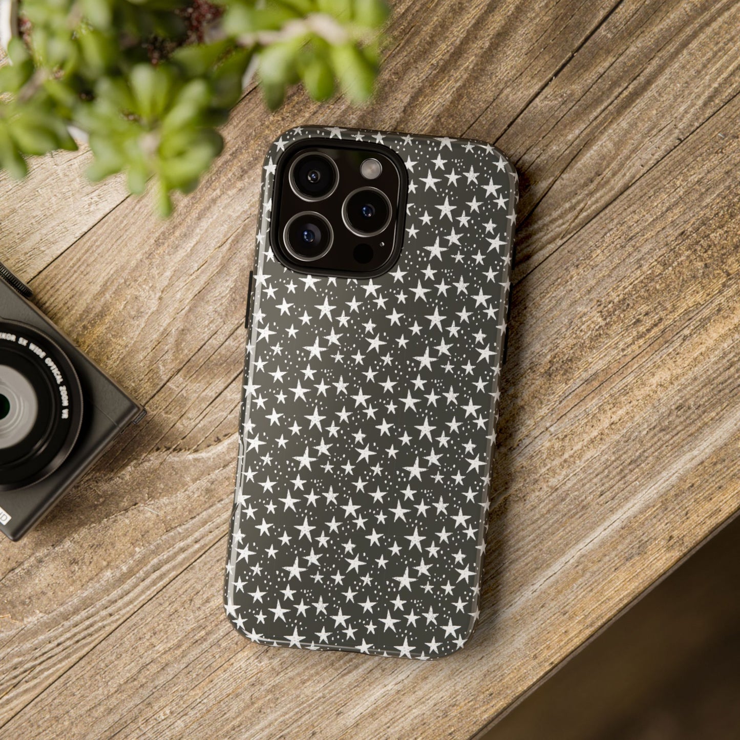 Halloween Stars Black - iPhone Case