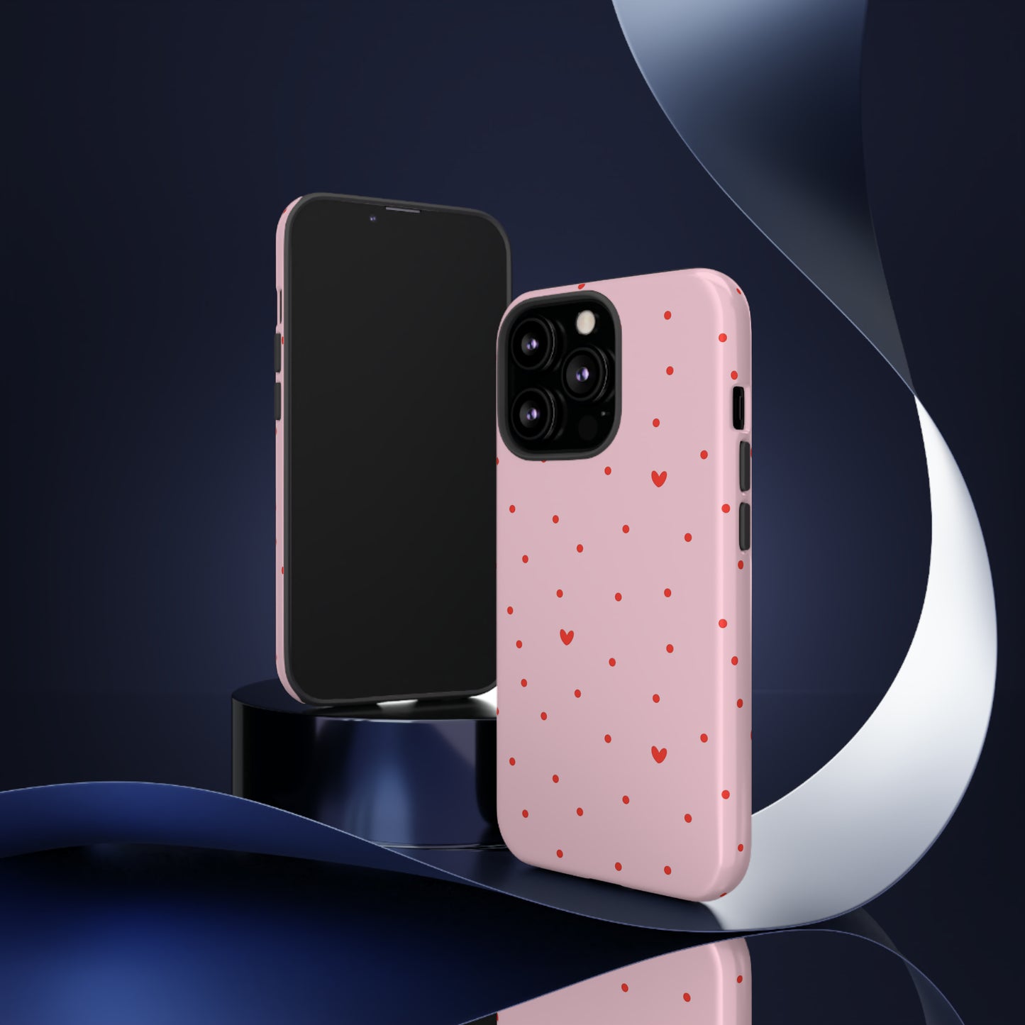 Tiny Hearts on Pink - iPhone Case