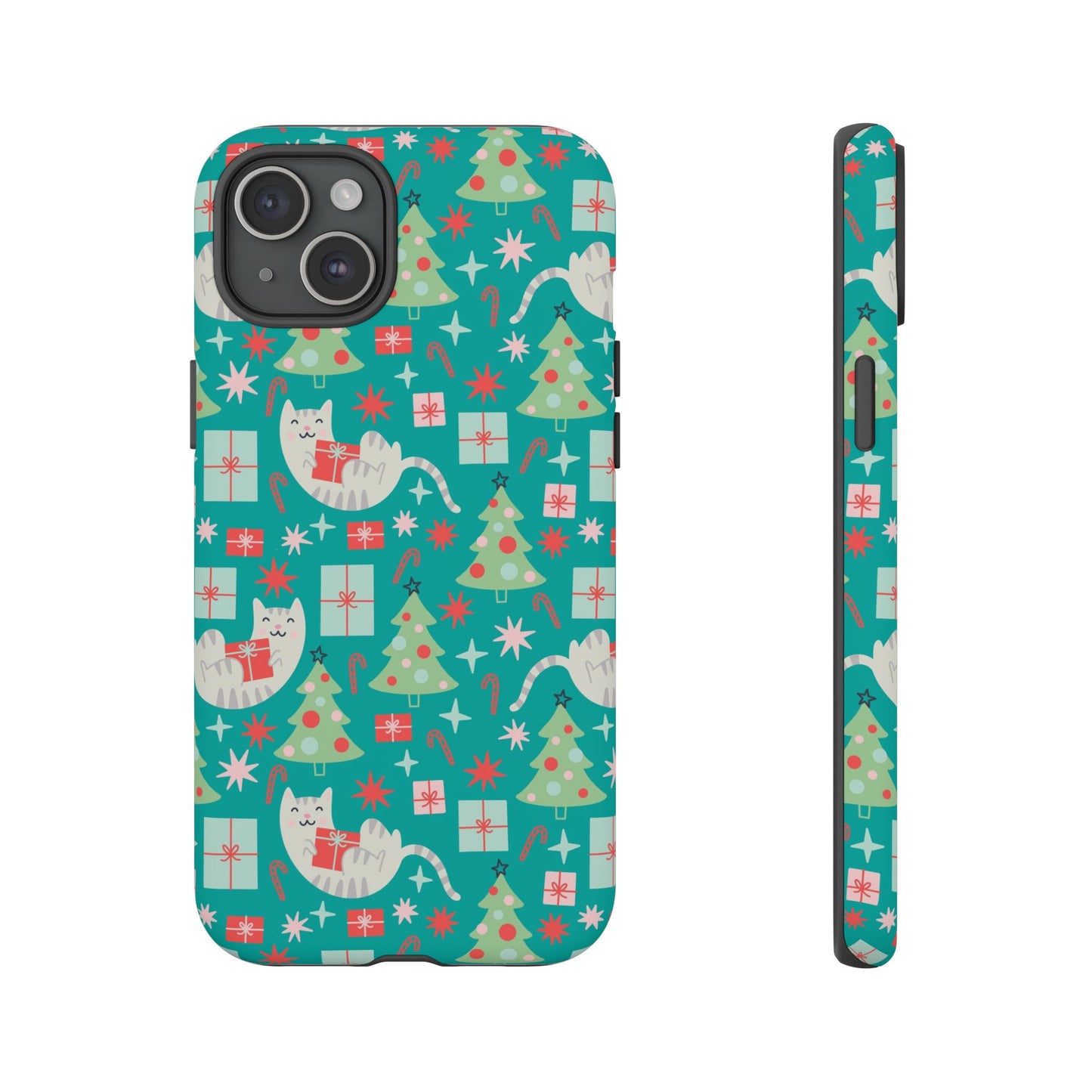 Cats With Christmas Gifts - iPhone Case