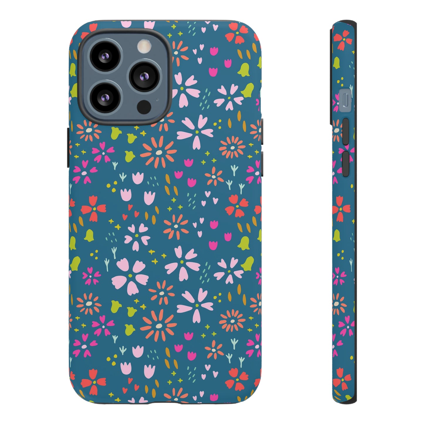 Blue Spring Florals - iPhone Case