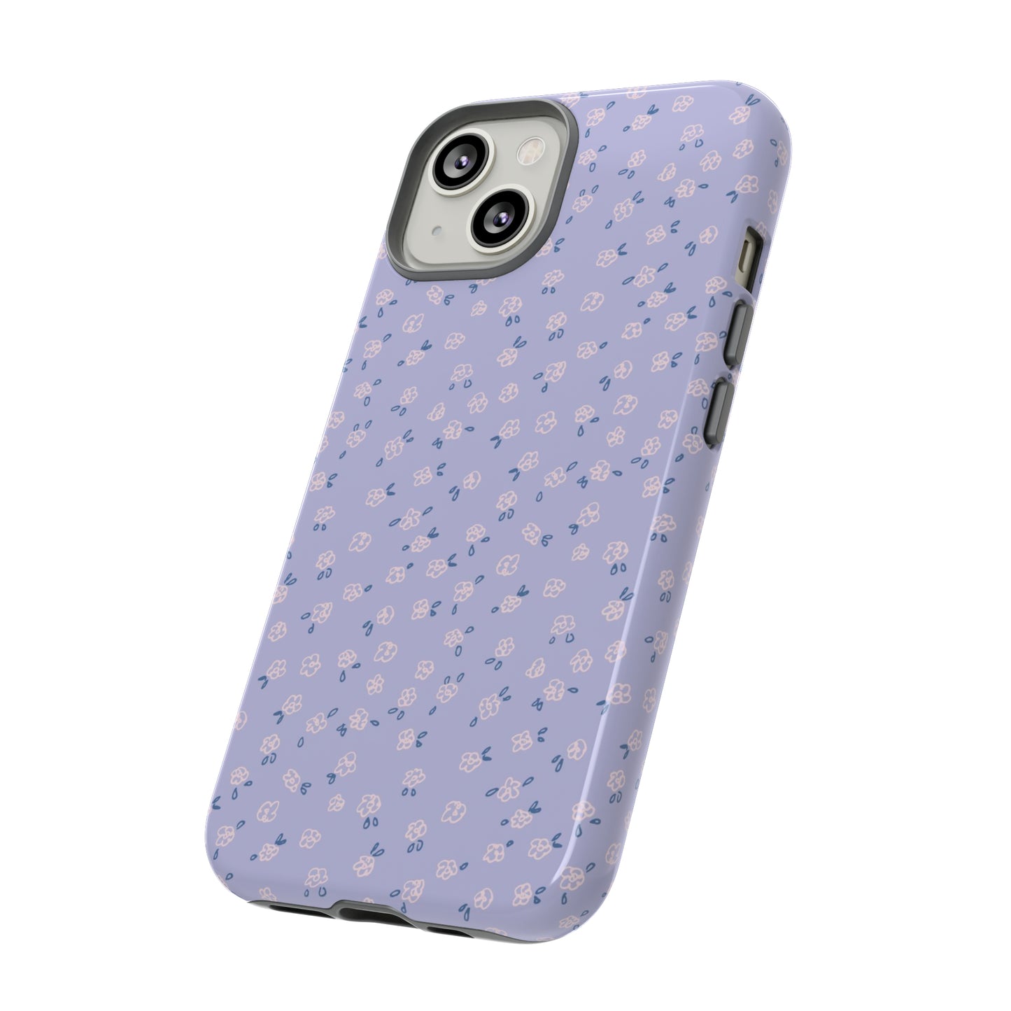 Lavender Flower Scribbles - iPhone Case