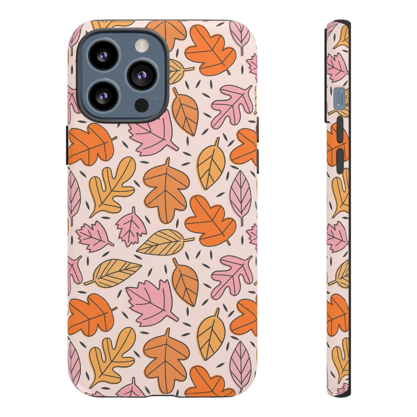 Doodled Fall Leaves - iPhone Case