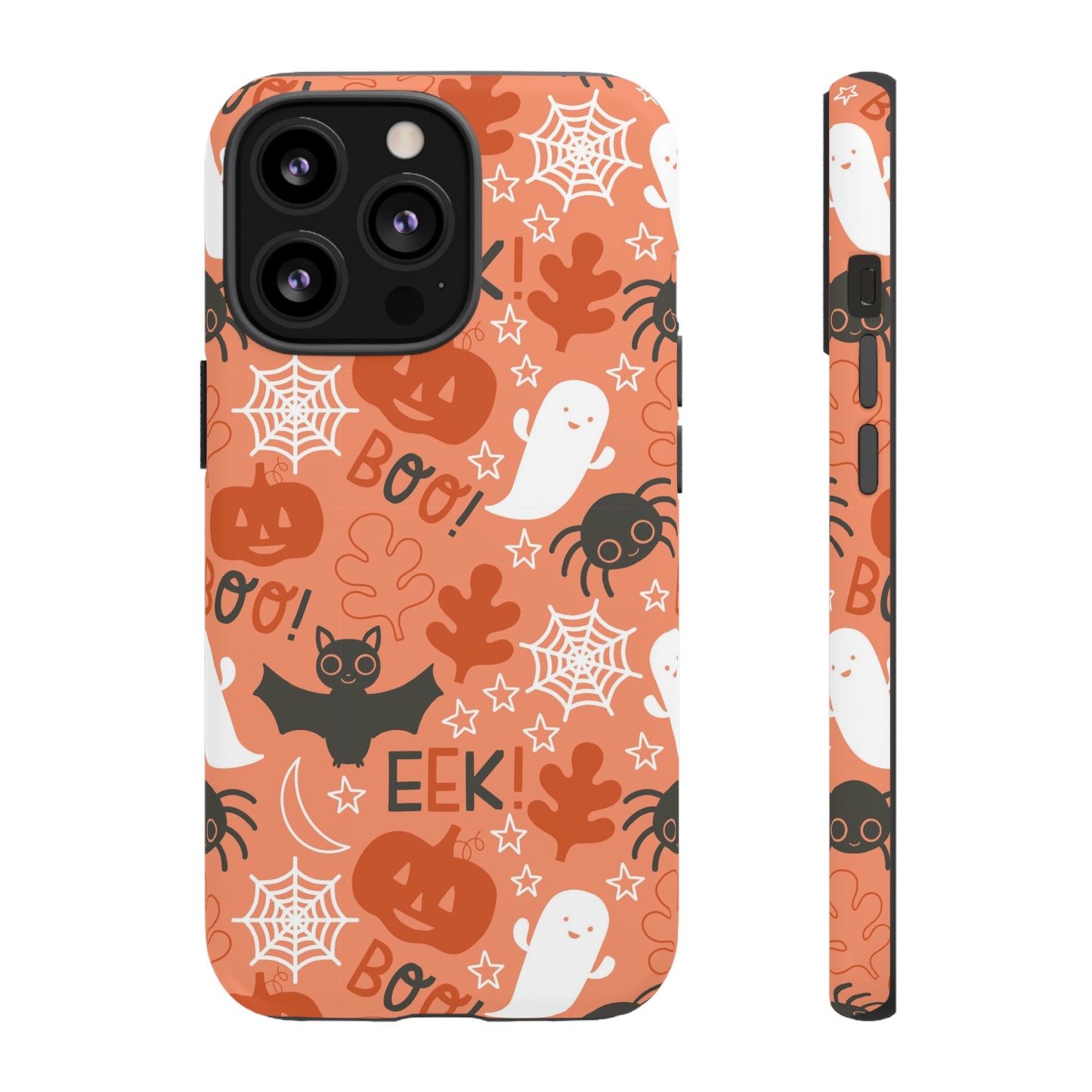 Halloween Doodles - Orange - iPhone Case