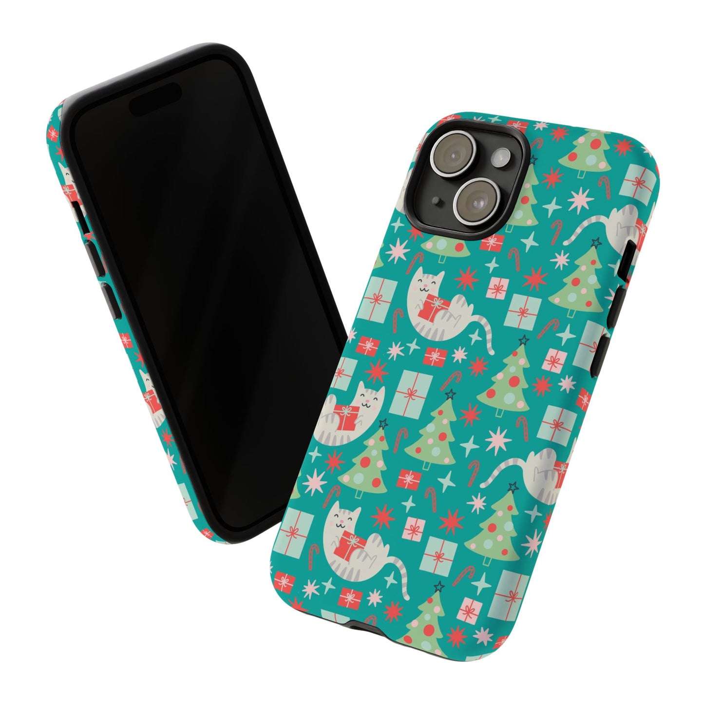 Cats With Christmas Gifts - iPhone Case