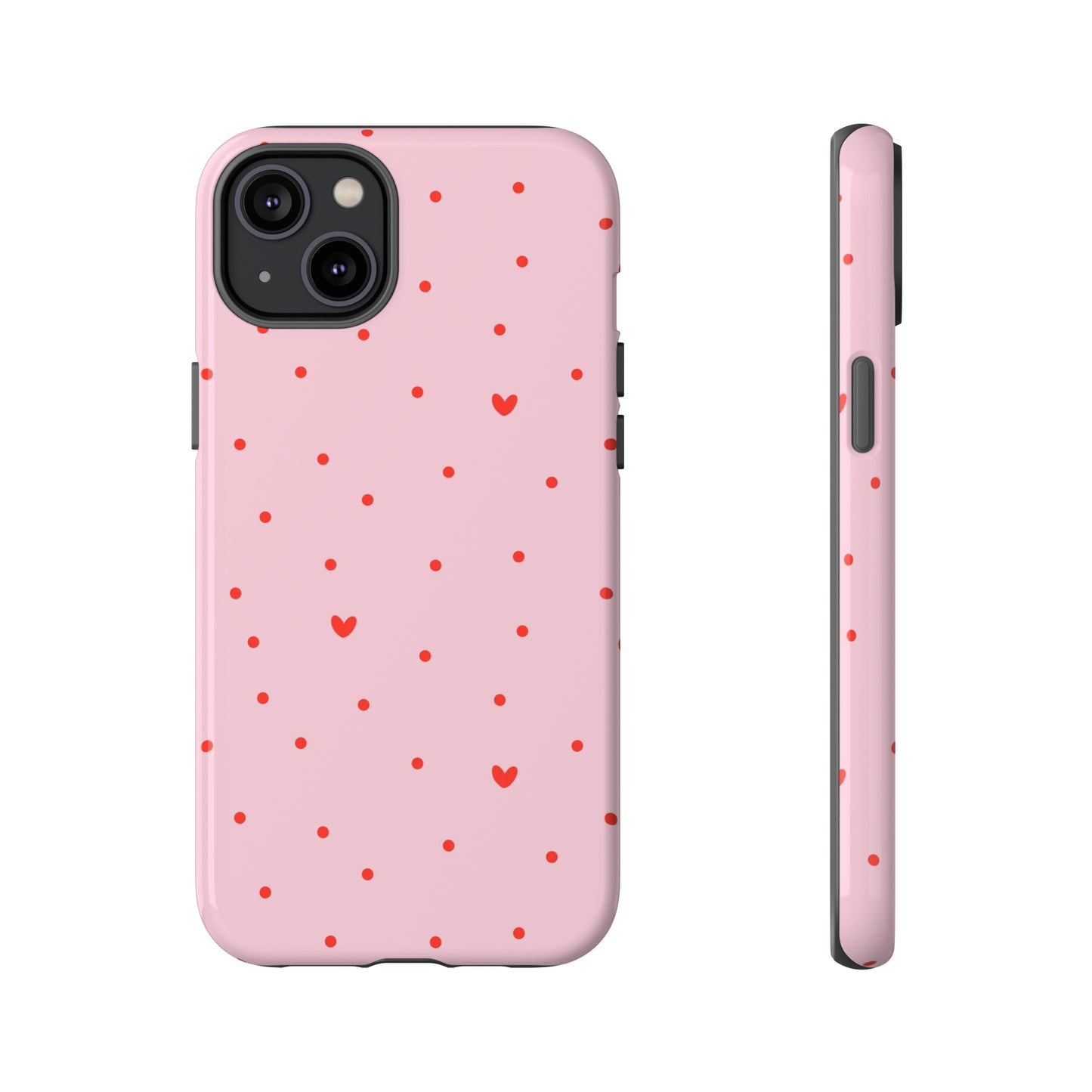 Tiny Hearts on Pink - iPhone Case