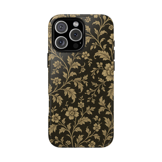 Moody Autumn Vintage Florals - iPhone Case
