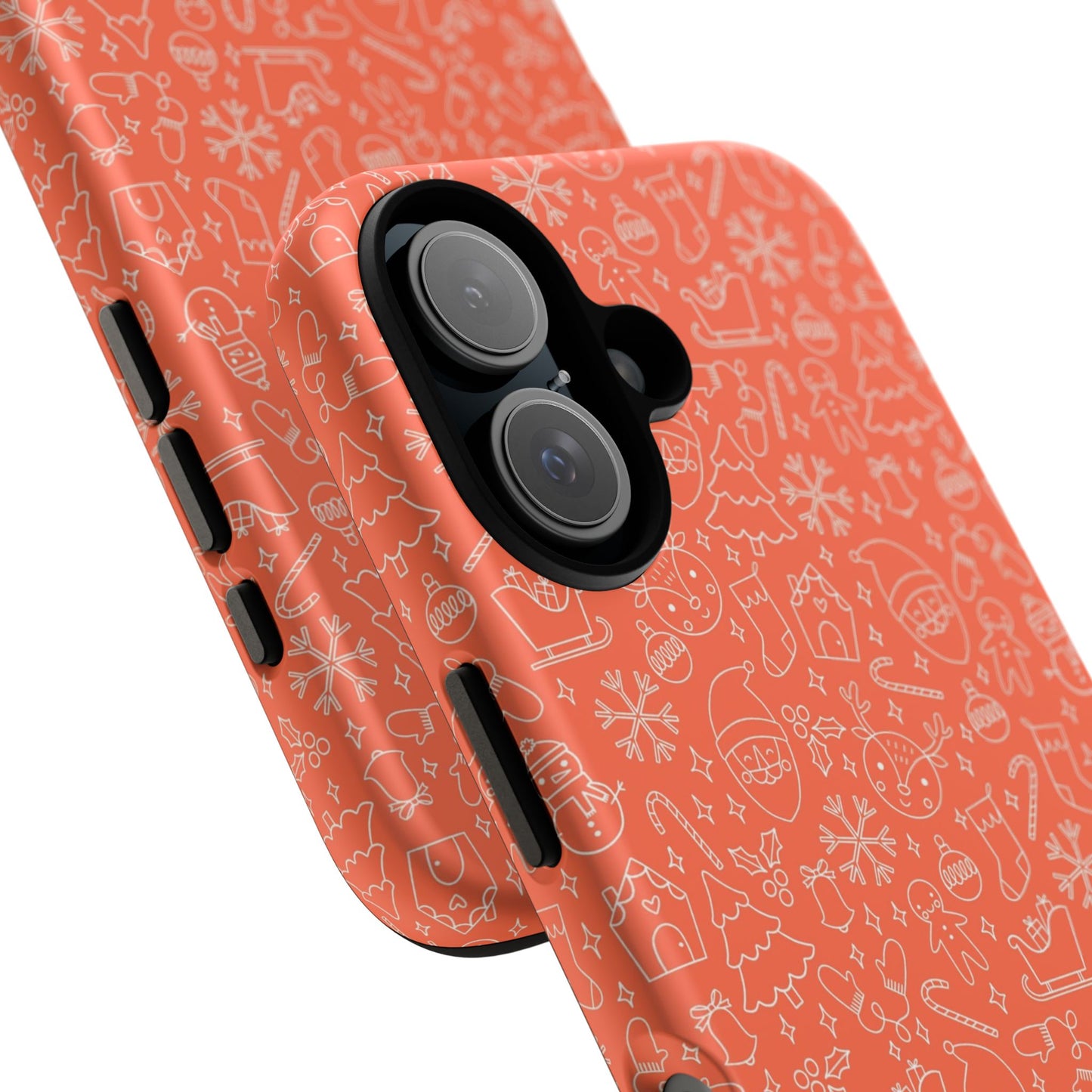 Christmas Doodles - Red - iPhone Case