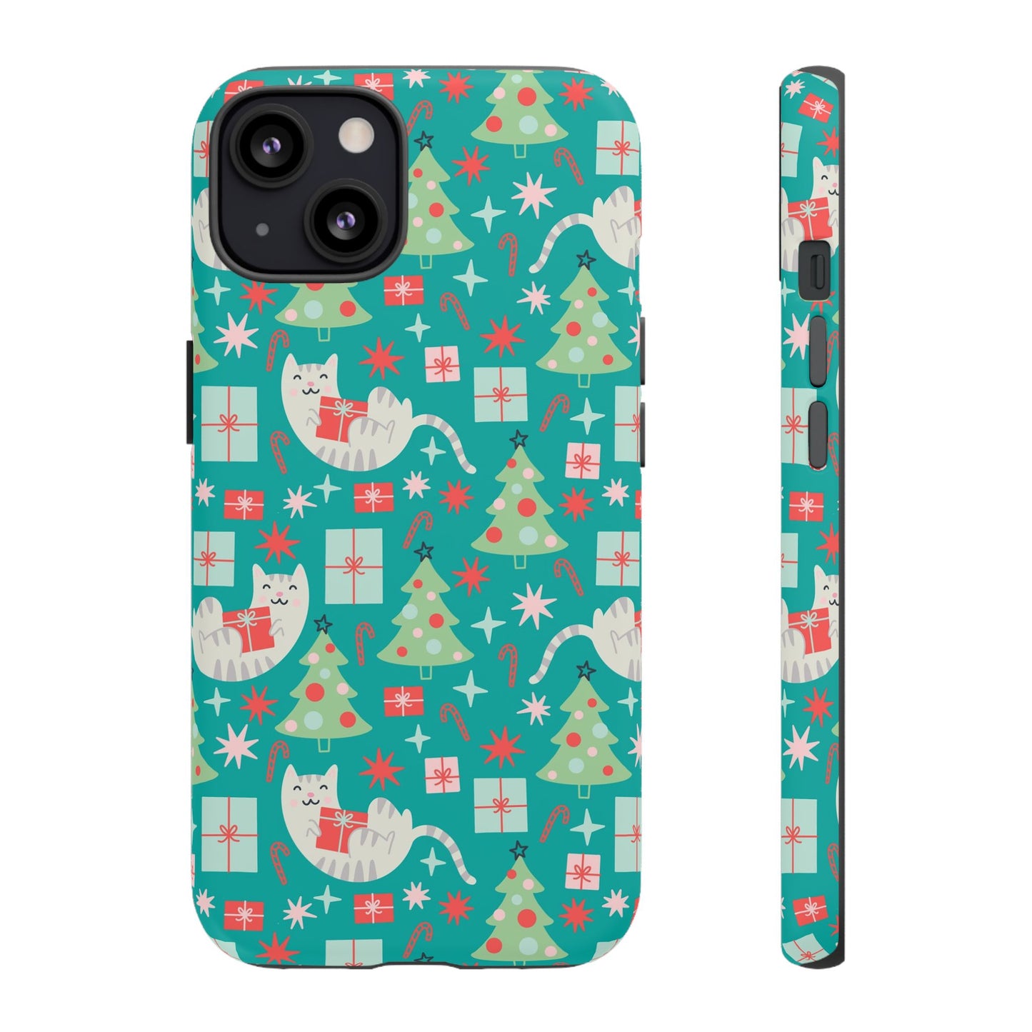 Cats With Christmas Gifts - iPhone Case