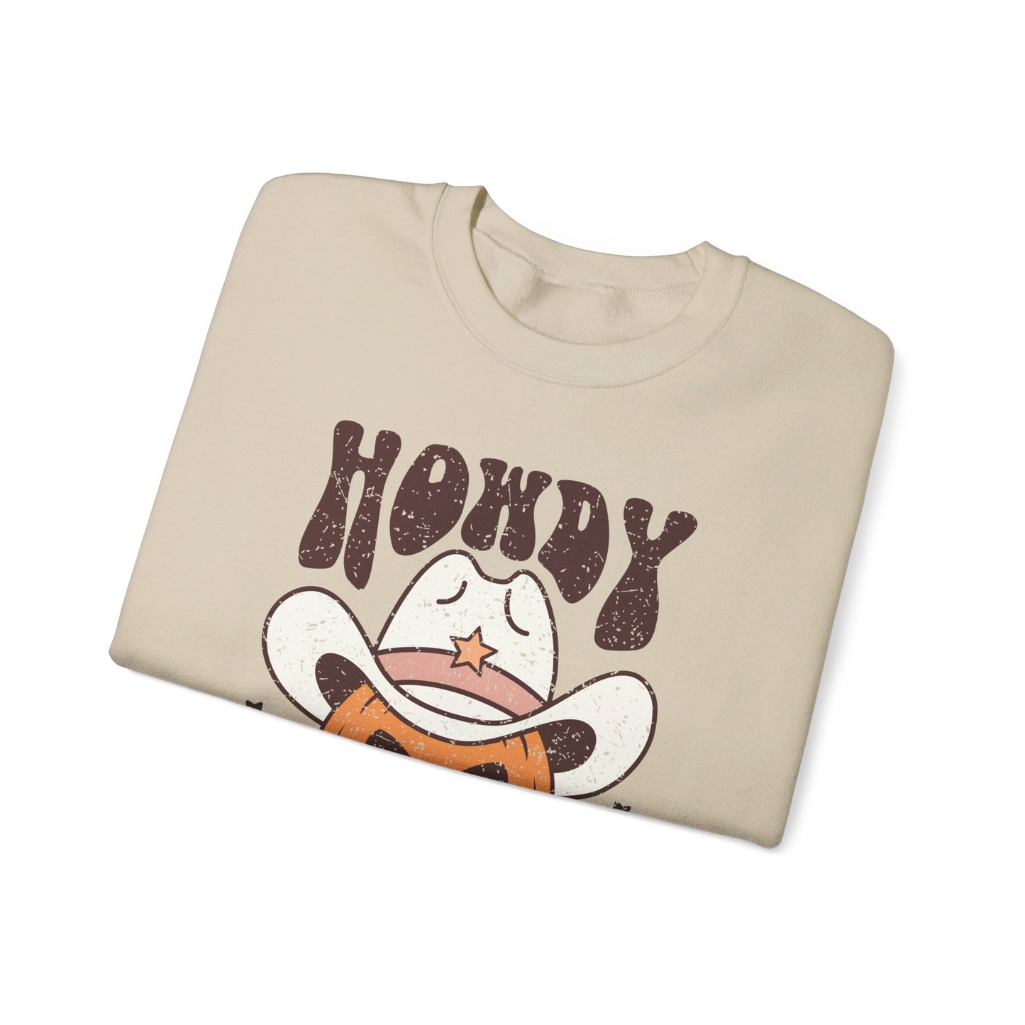 Howdy Pumpkin - Autumn/Fall Pumpkin Sweatshirt - Unisex Heavy Blend™ Crewneck Sweatshirt