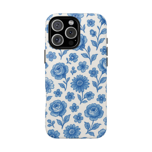 Blue Flowers - iPhone Case