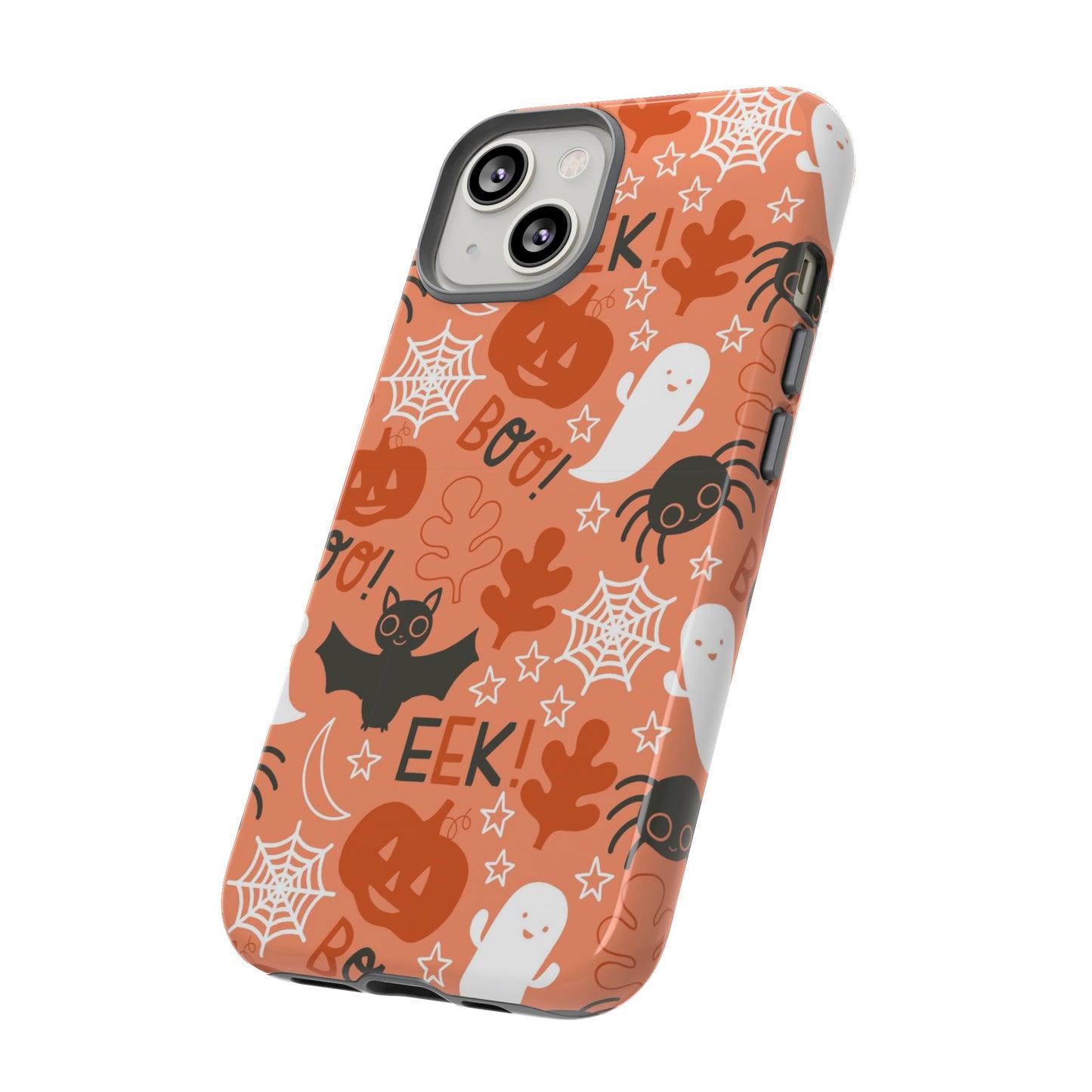 Halloween Doodles - Orange - iPhone Case