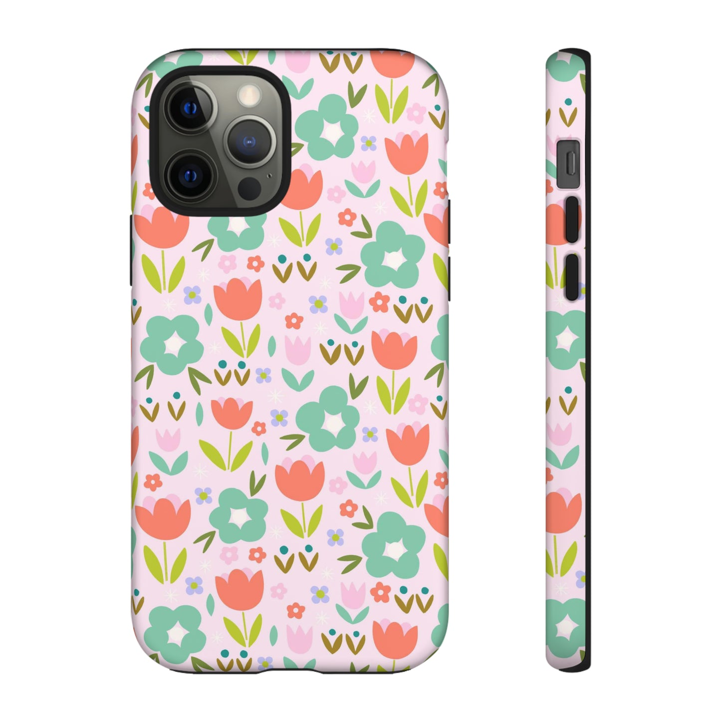 Mod Pink Flowers - iPhone Case