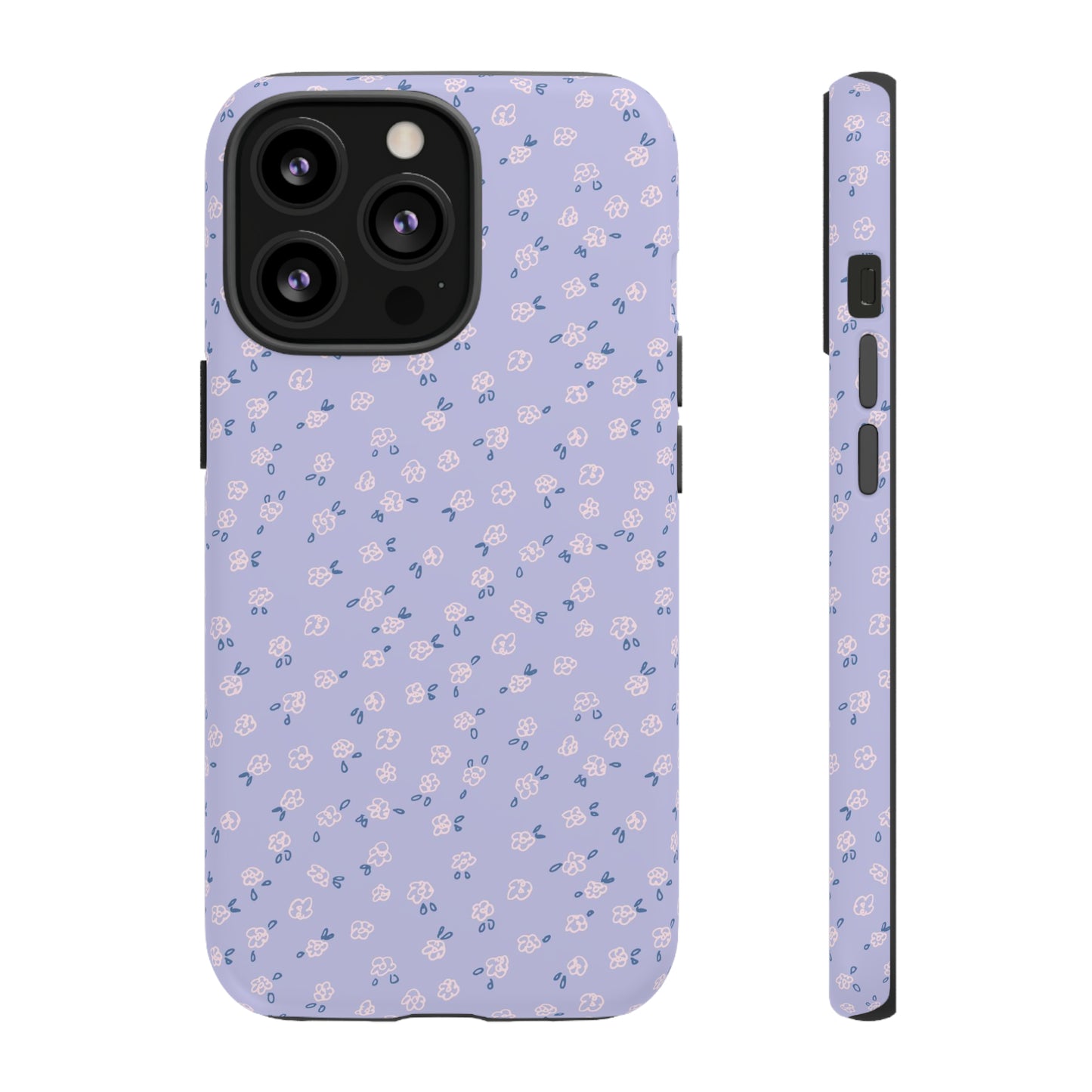 Lavender Flower Scribbles - iPhone Case