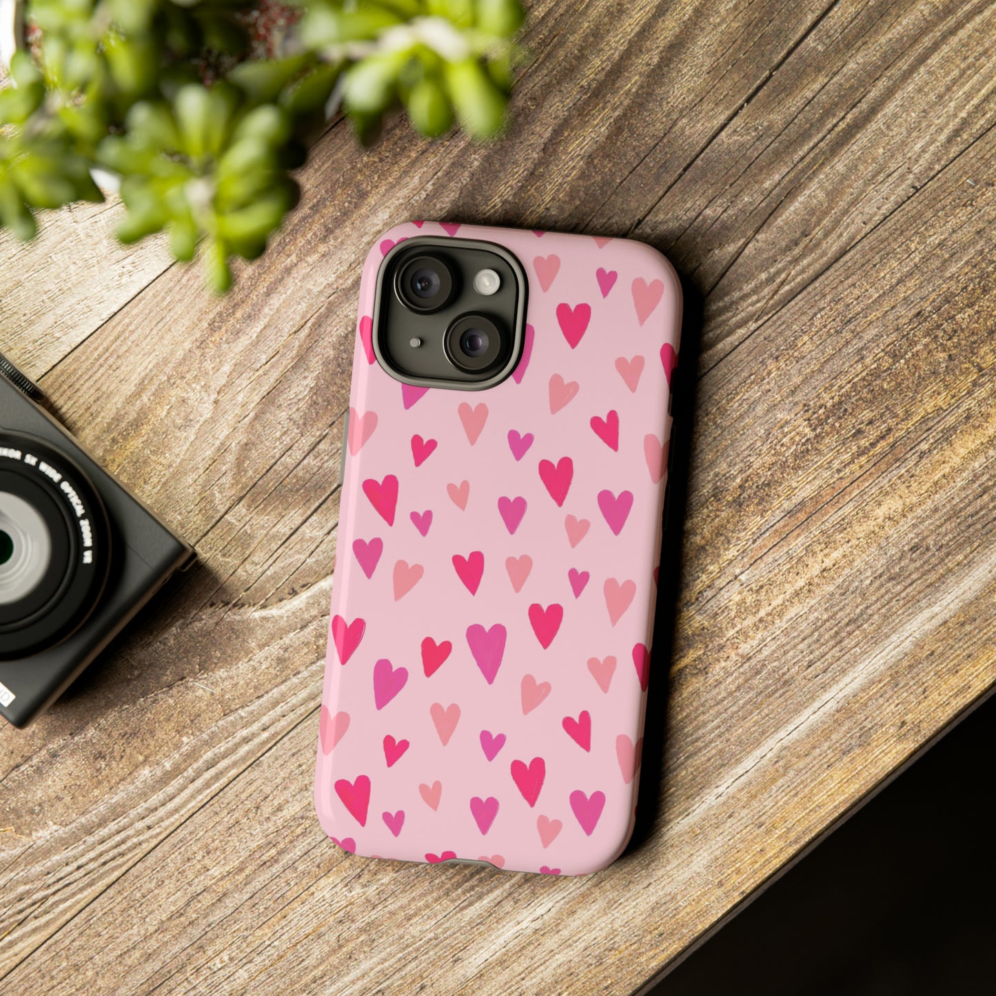 Pink Hearts Valentine iPhone Case