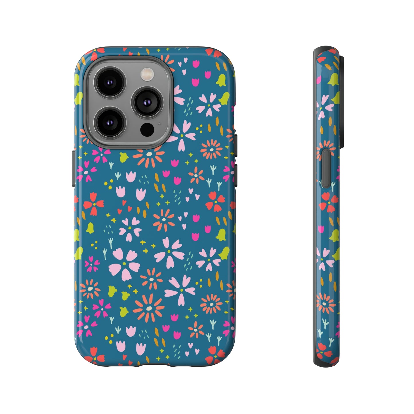 Blue Spring Florals - iPhone Case