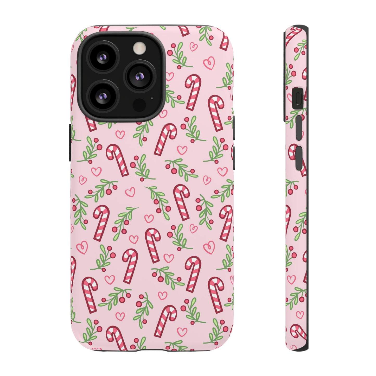 Pink Candycane Christmas - iPhone Case