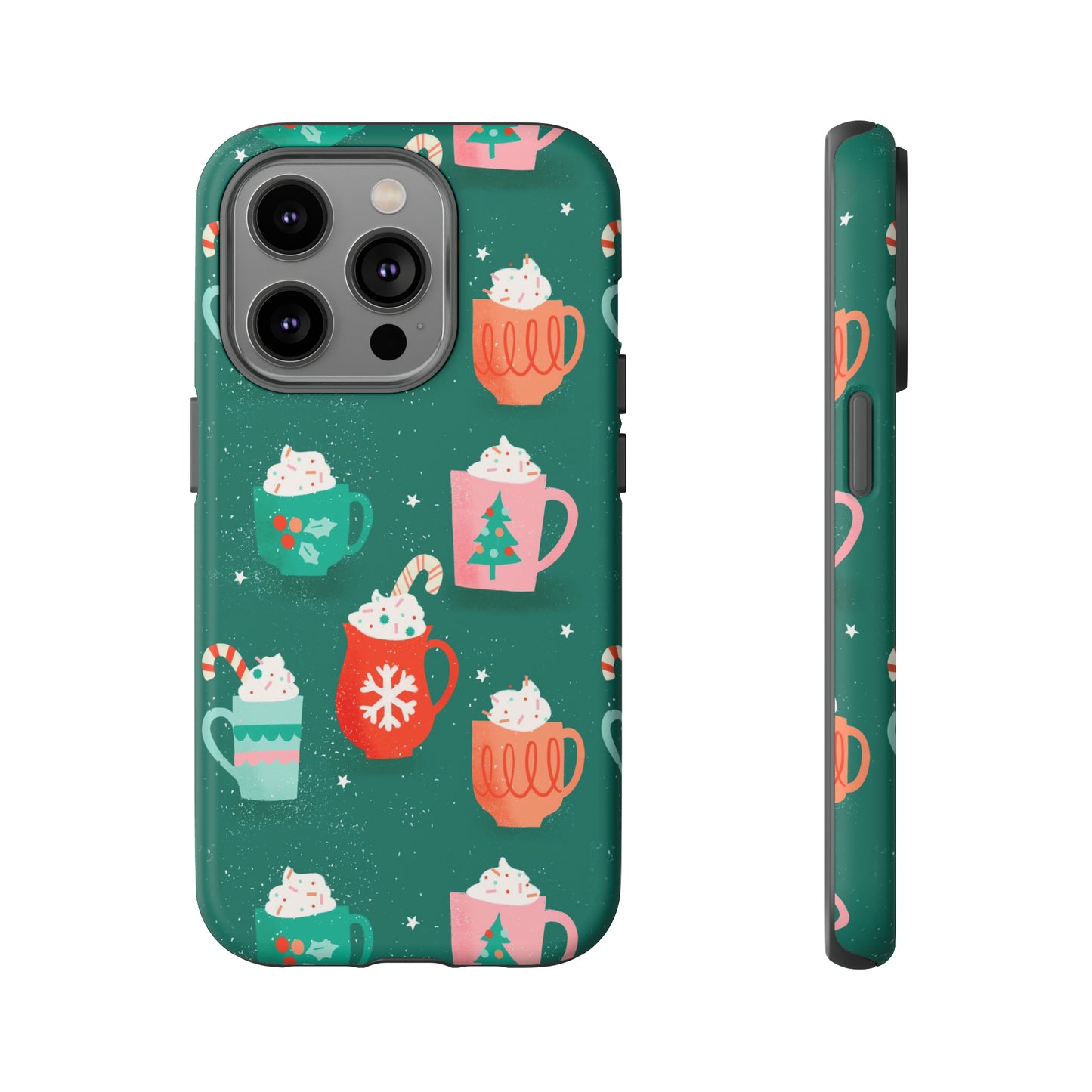 Christmas Coffee Cups - iPhone Case