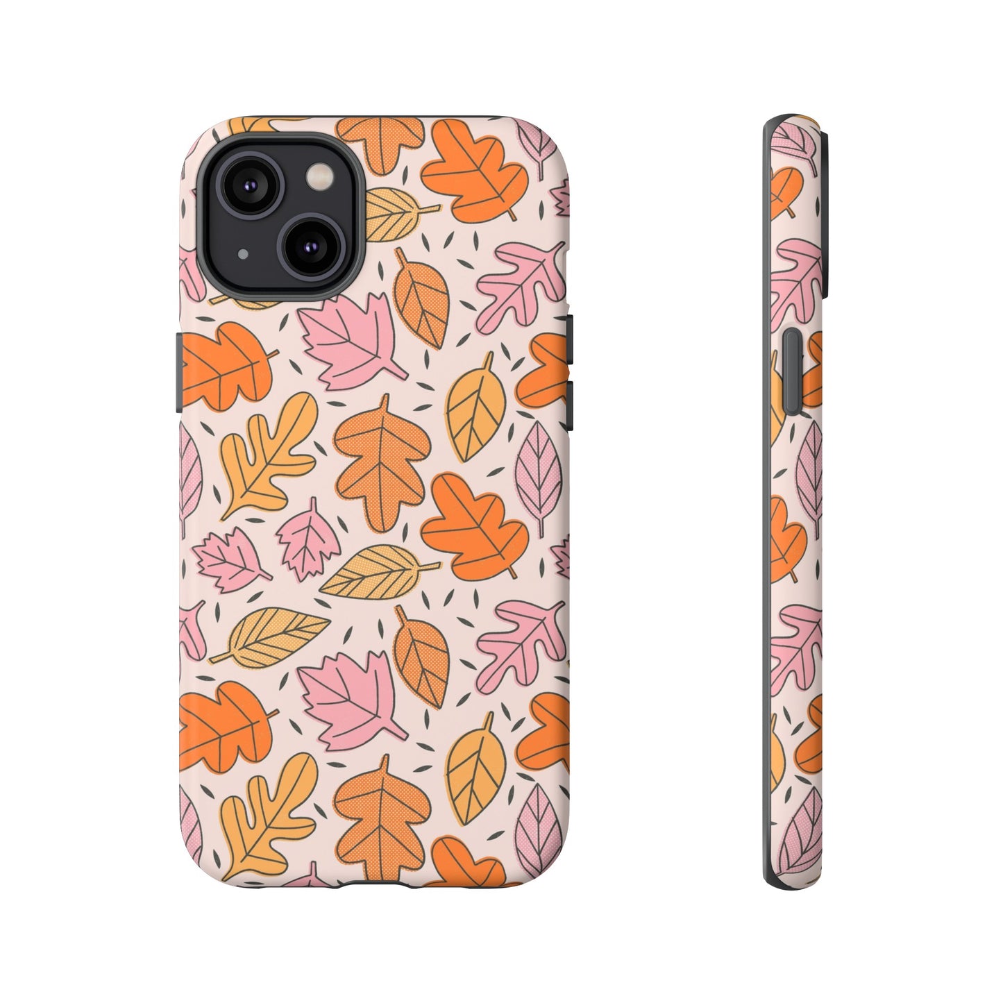 Doodled Fall Leaves - iPhone Case