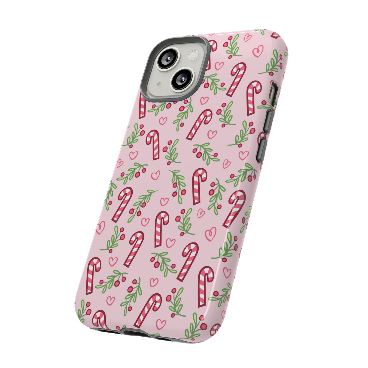 Pink Candycane Christmas - iPhone Case