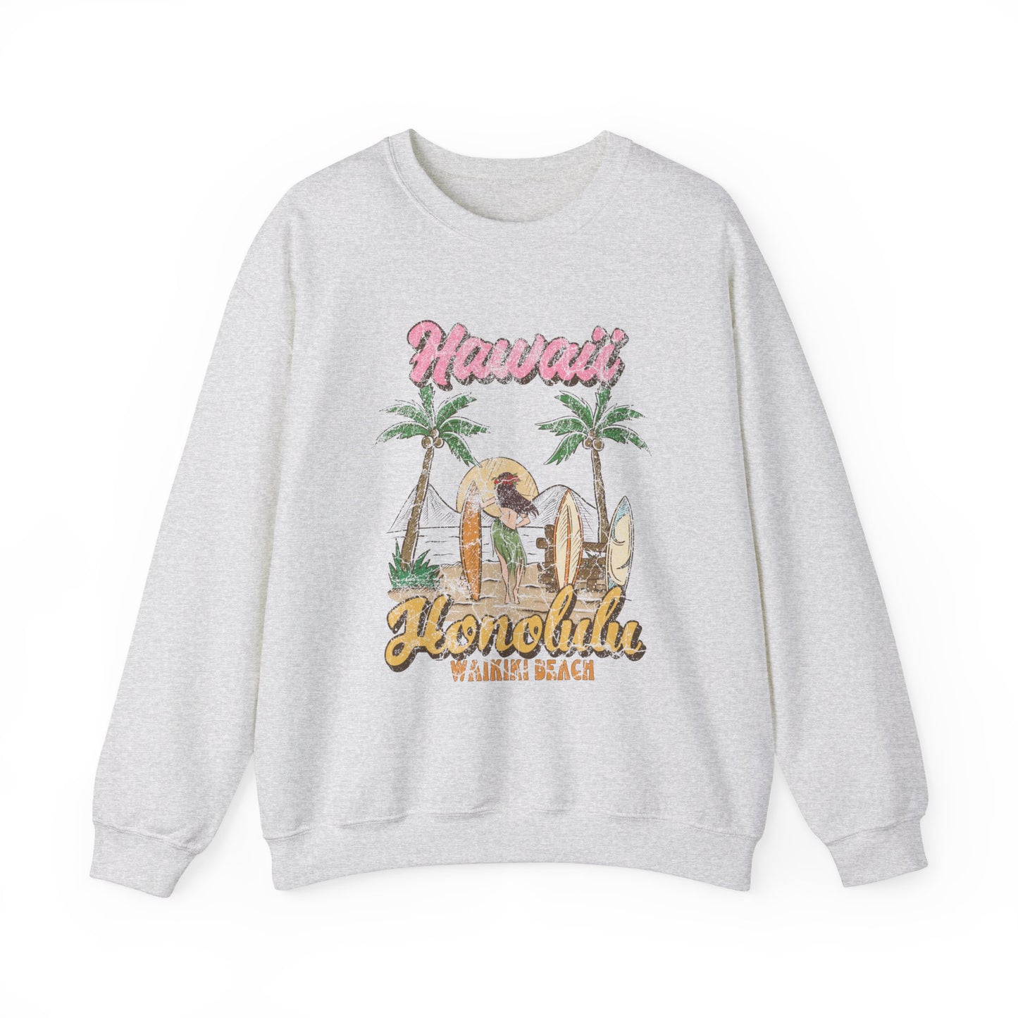 Hawaii Honolulu - Cute Retro Sweatshirt