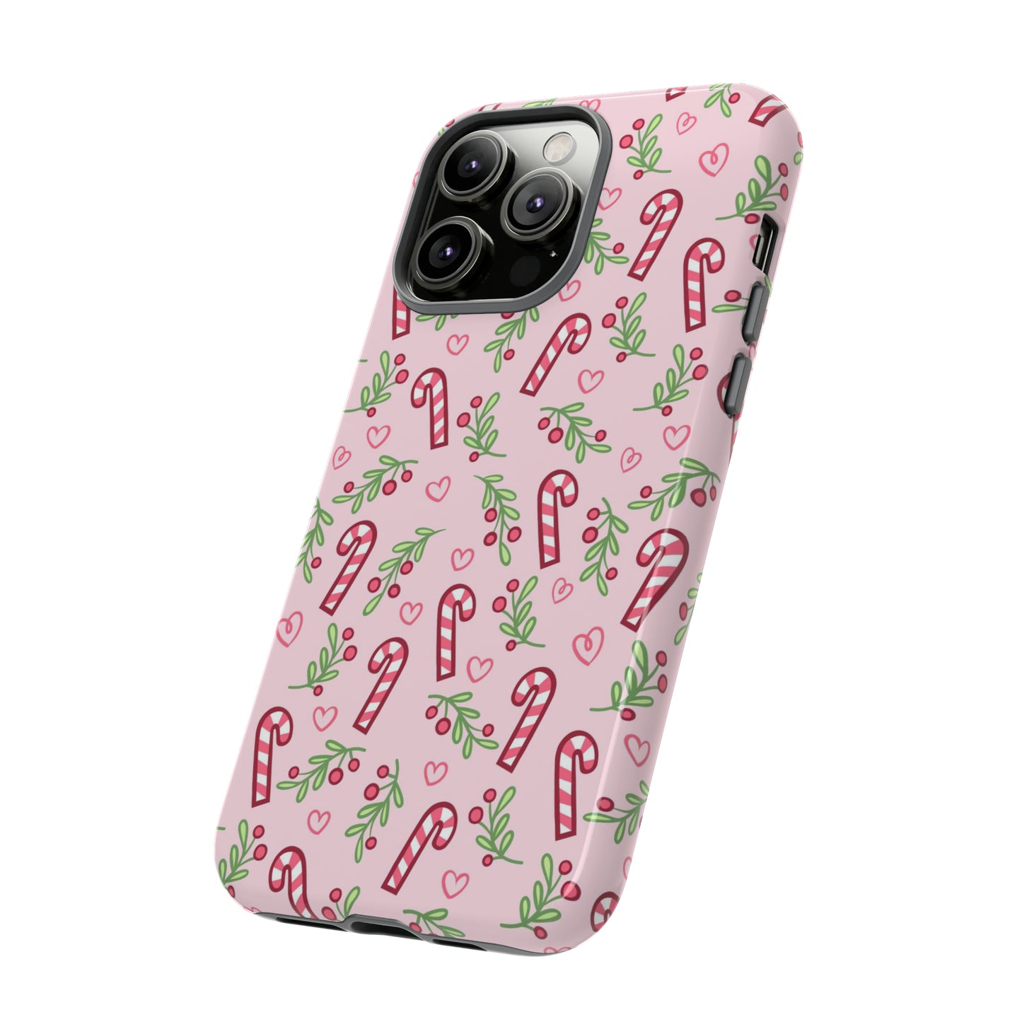 Pink Candycane Christmas - iPhone Case