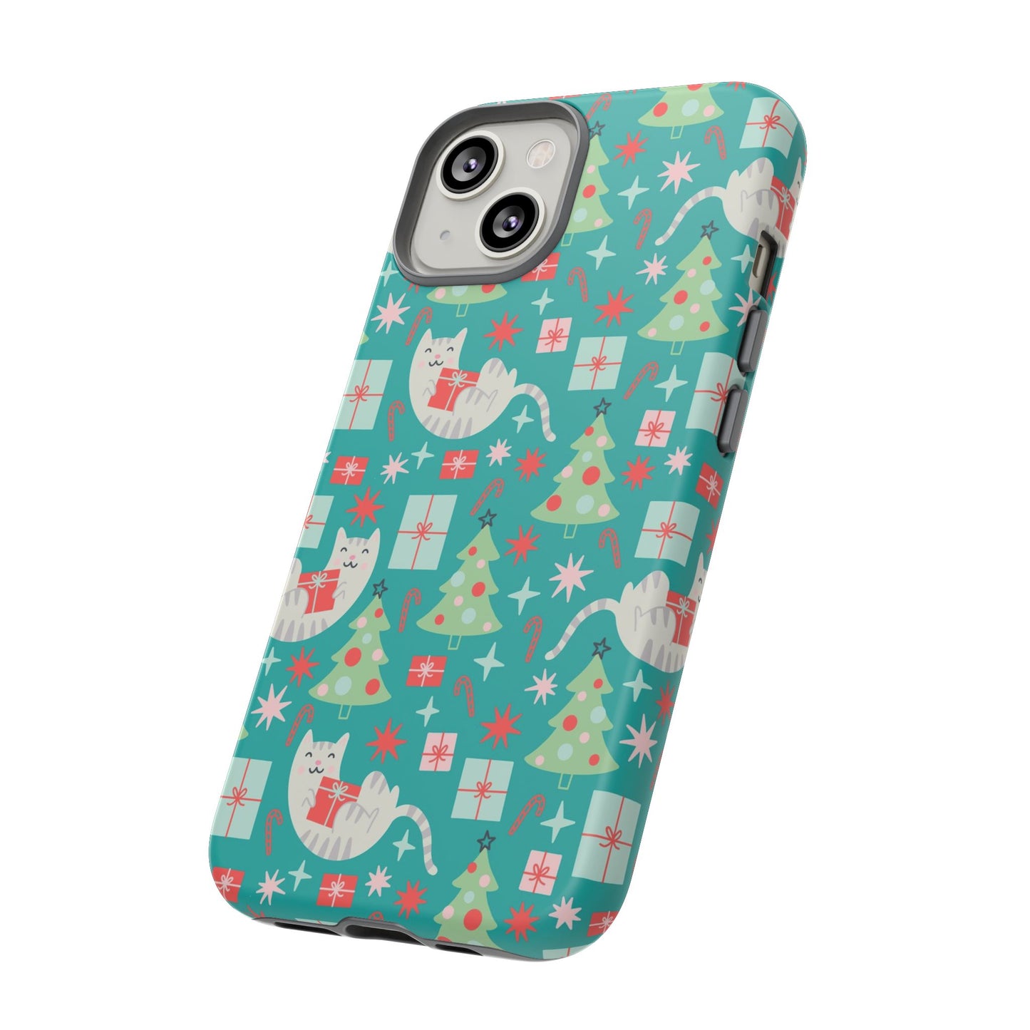 Cats With Christmas Gifts - iPhone Case