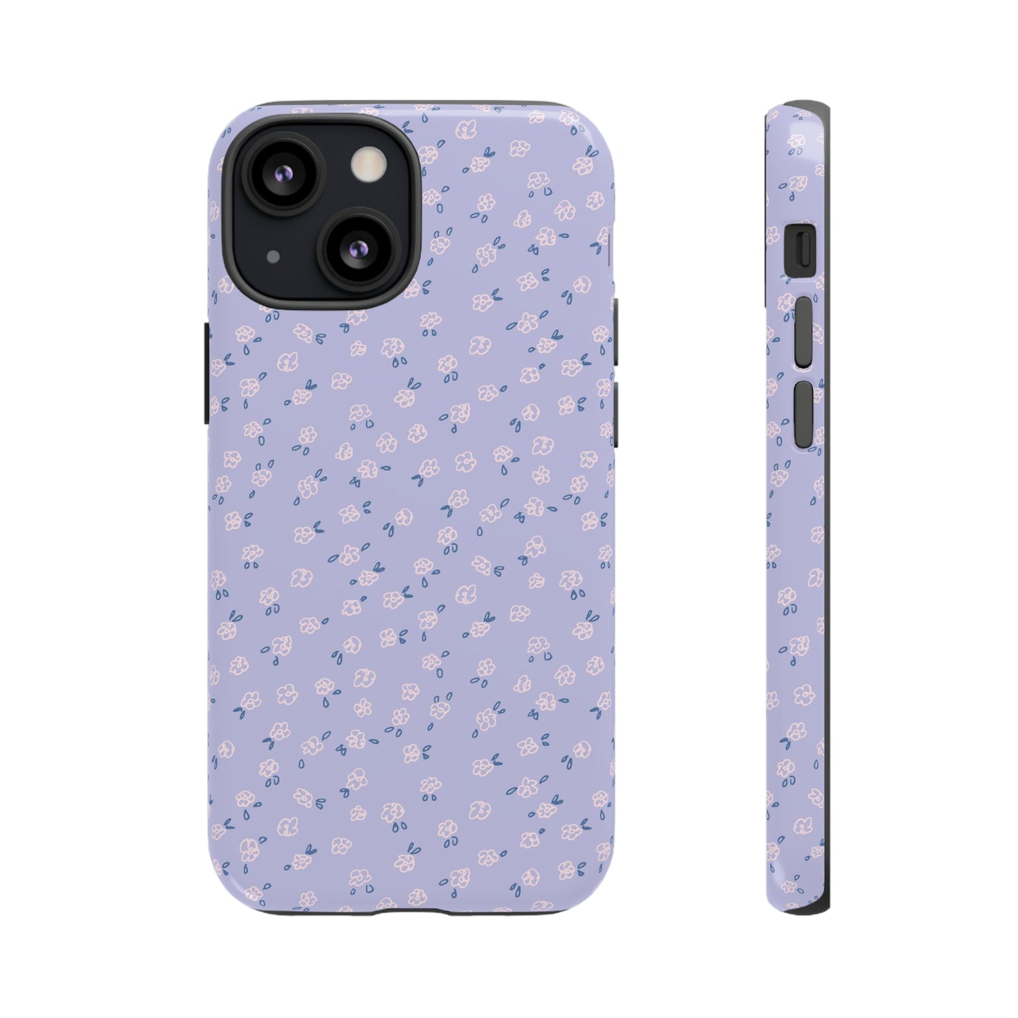 Lavender Flower Scribbles - iPhone Case