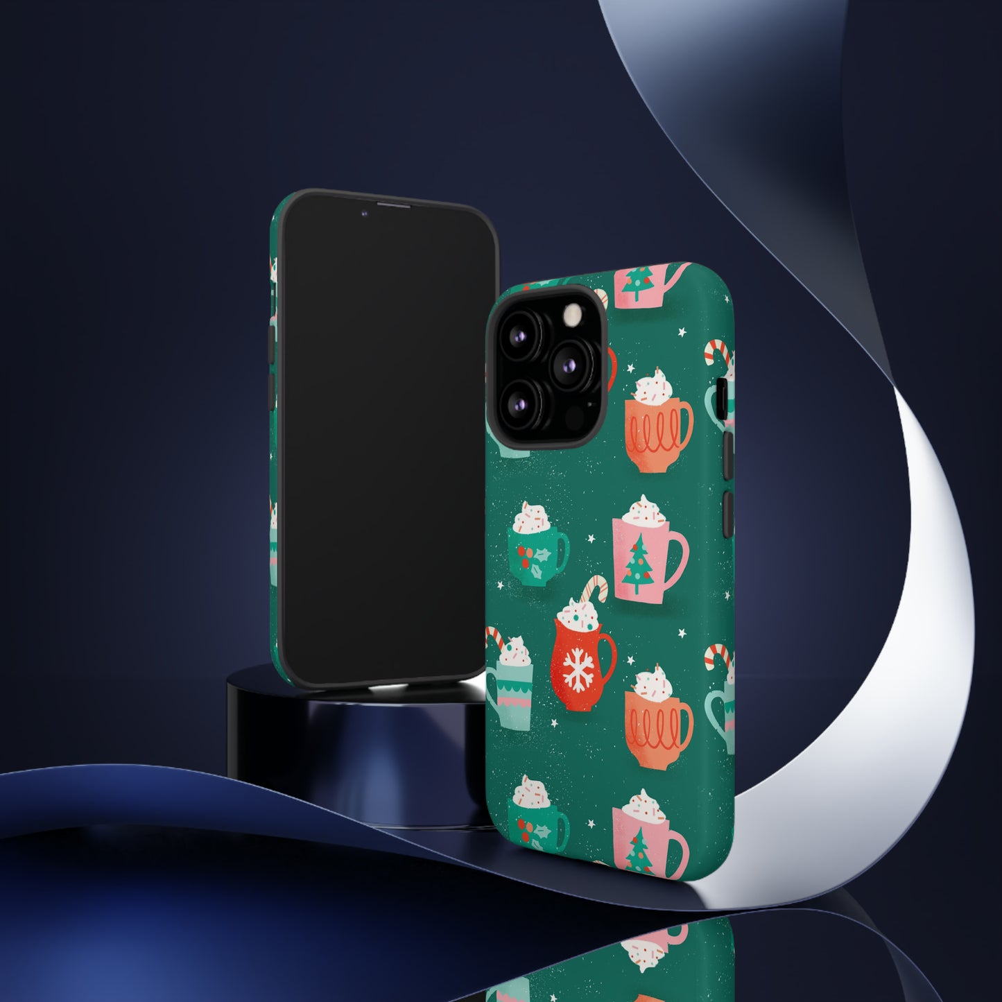 Christmas Coffee Cups - iPhone Case