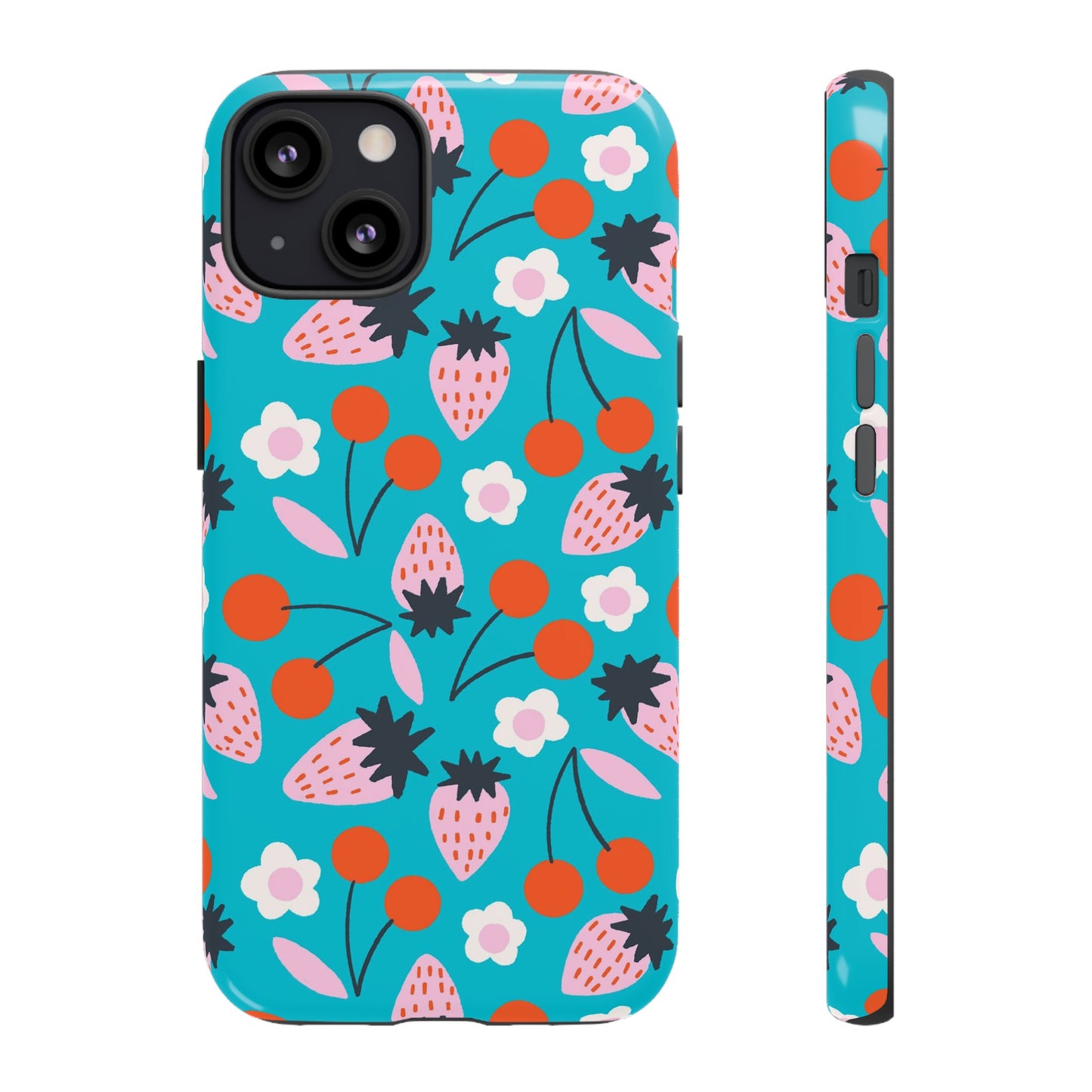 Summer Berries Blue - iPhone Case