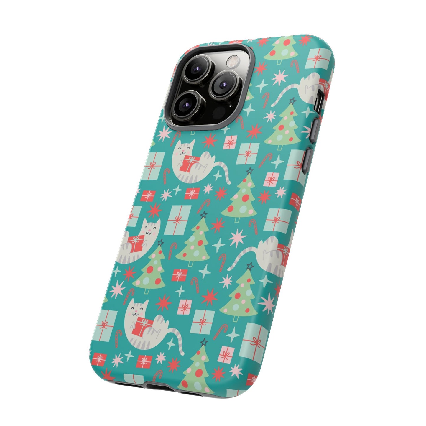 Cats With Christmas Gifts - iPhone Case