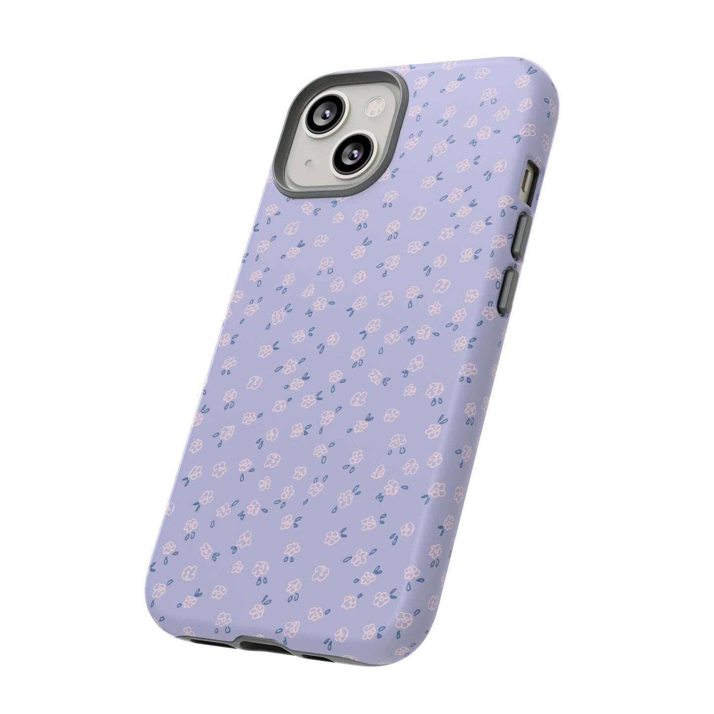 Lavender Flower Scribbles - iPhone Case