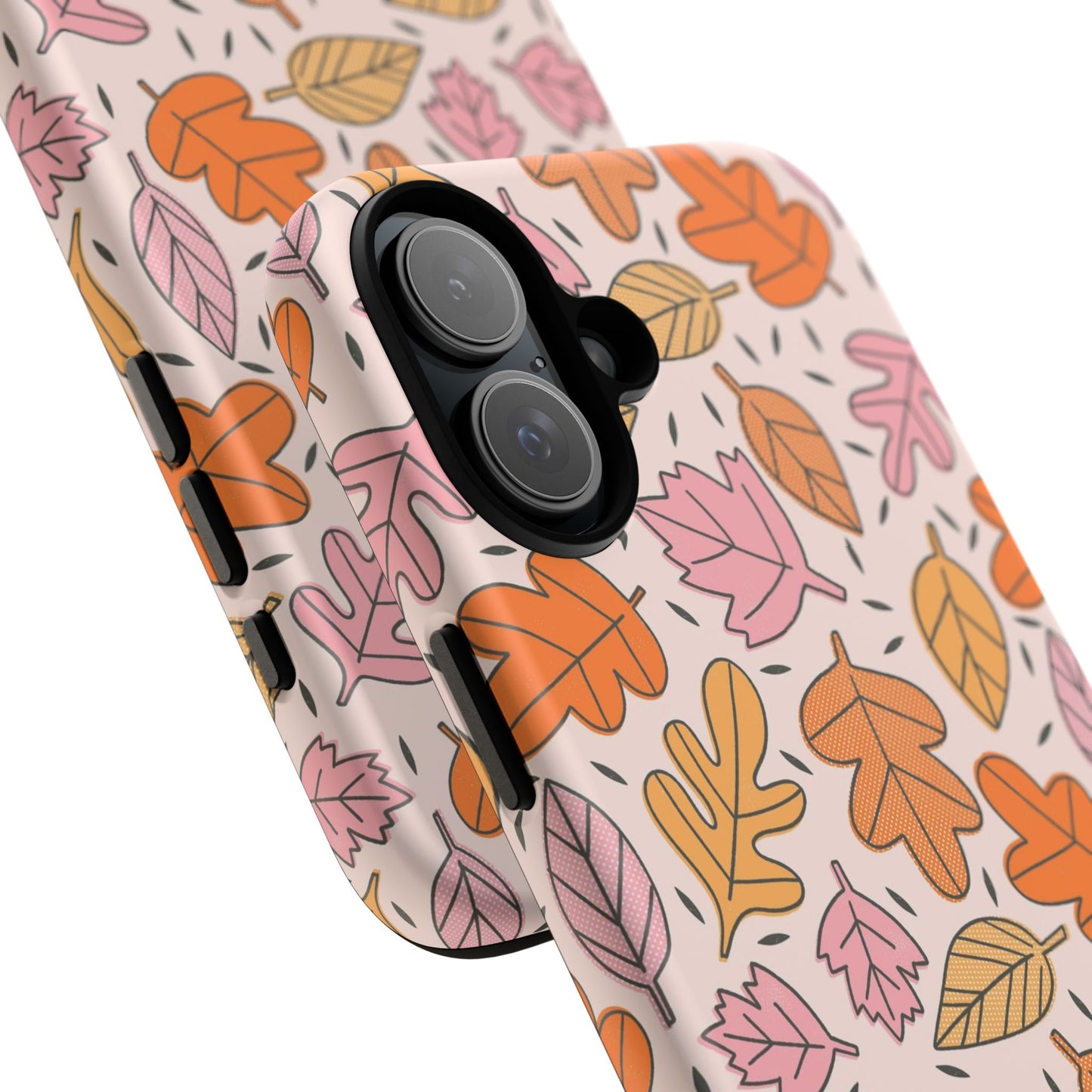 Doodled Fall Leaves - iPhone Case