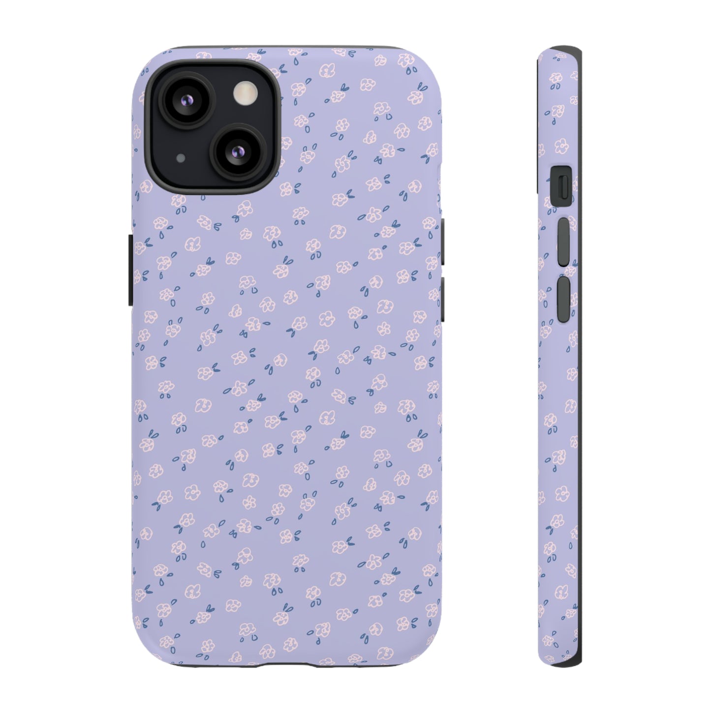 Lavender Flower Scribbles - iPhone Case