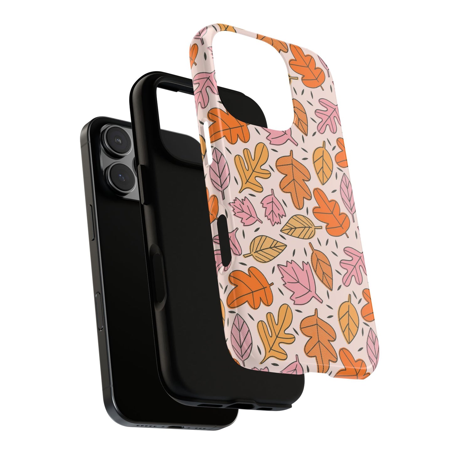 Doodled Fall Leaves - iPhone Case