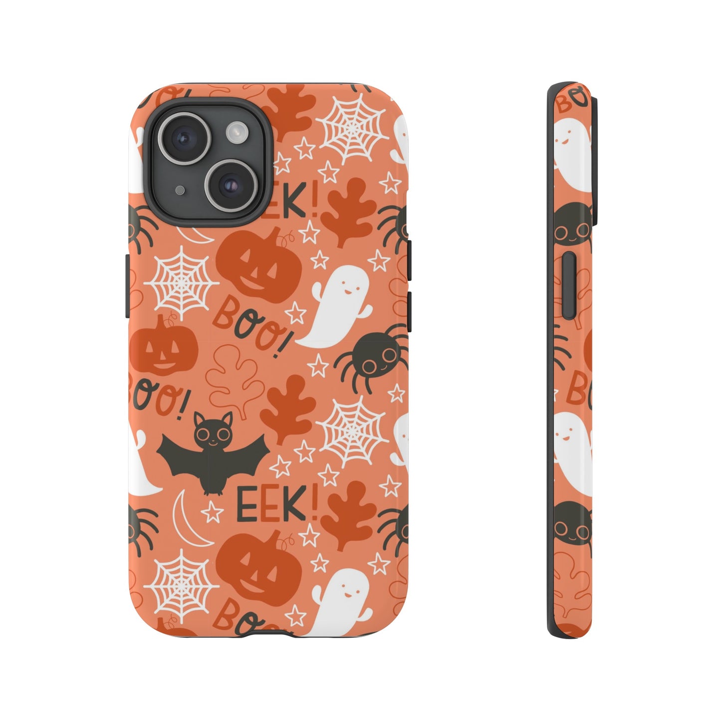 Halloween Doodles - Orange - iPhone Case