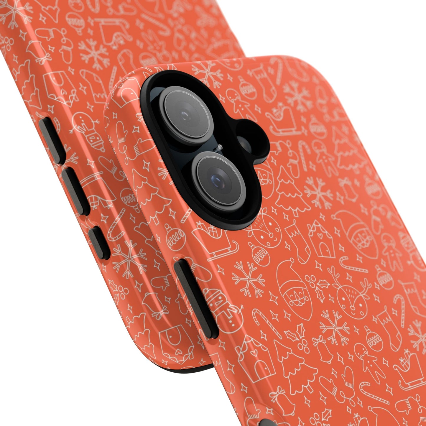 Christmas Doodles - Red - iPhone Case