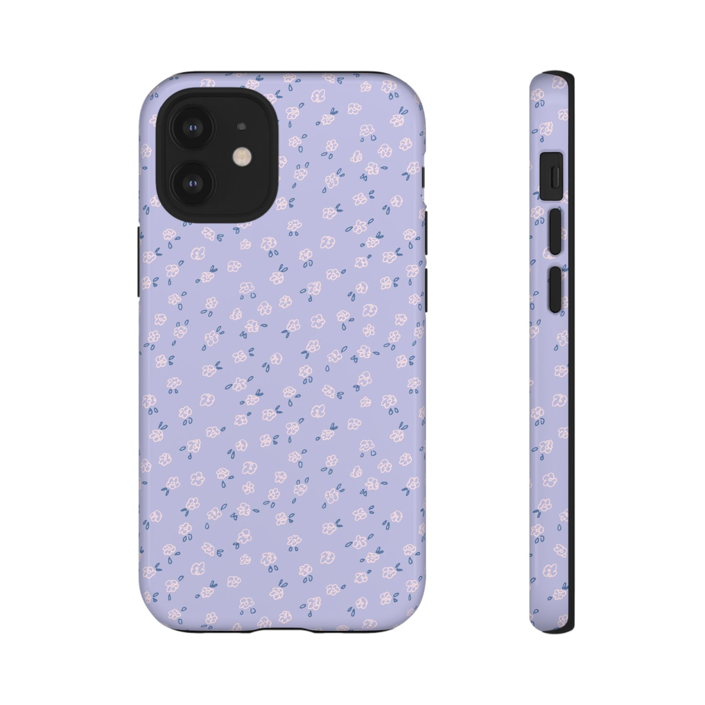 Lavender Flower Scribbles - iPhone Case